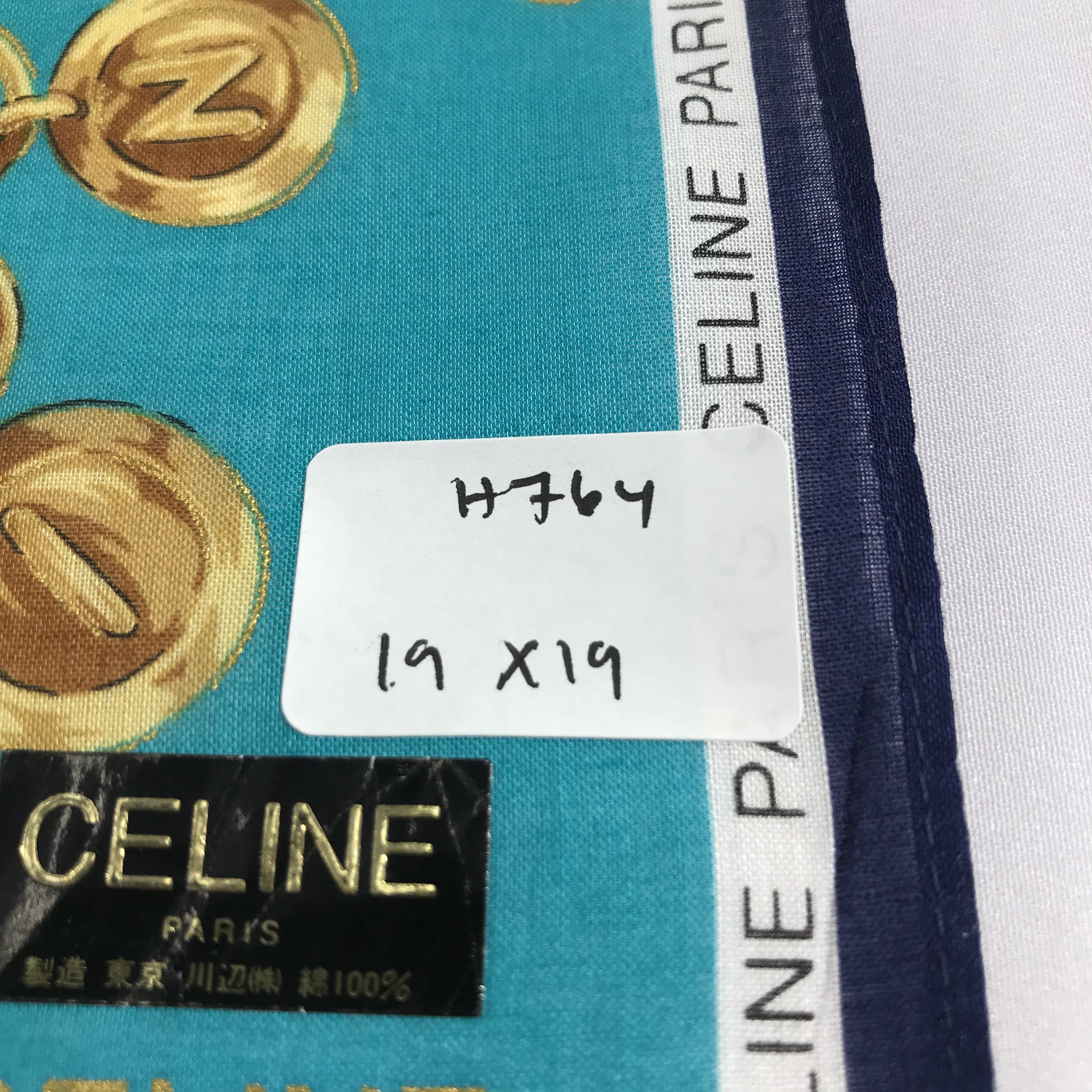 Celine Celine Luxury Chains Handkerchief Neckerchief Bandana H764 Size ONE SIZE - 5 Thumbnail