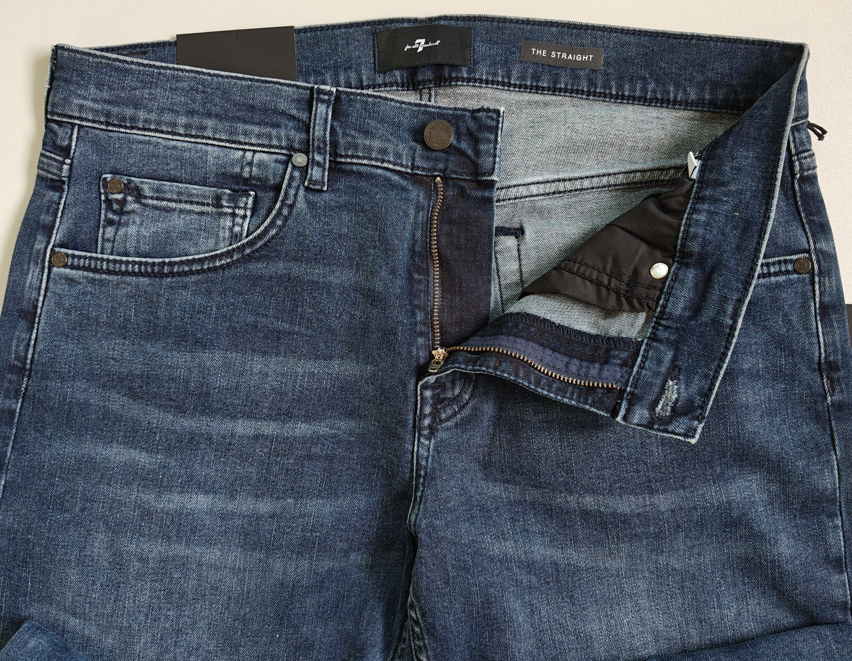 7 For All Mankind 7 For All ManKind THE STRAIGHT Jeans T/ 6008 Size US 32 / EU 48 - 5 Thumbnail
