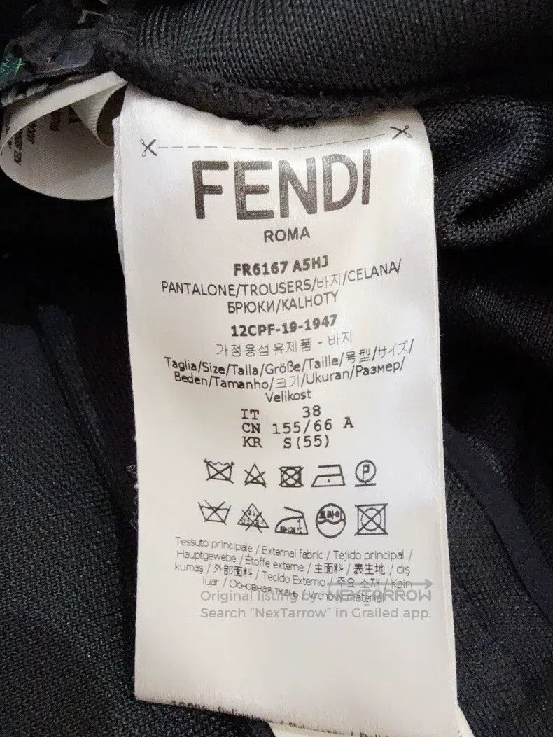 Fendi Fendi Side Knit Logo Long Pants Size 25" / US 0 / IT 36 - 6 Thumbnail