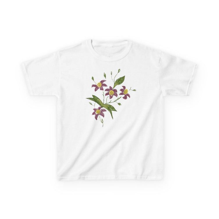 Other Dark Floral Burgundy Baby Tee Size M / US 6-8 / IT 42-44 - 1 Thumbnail