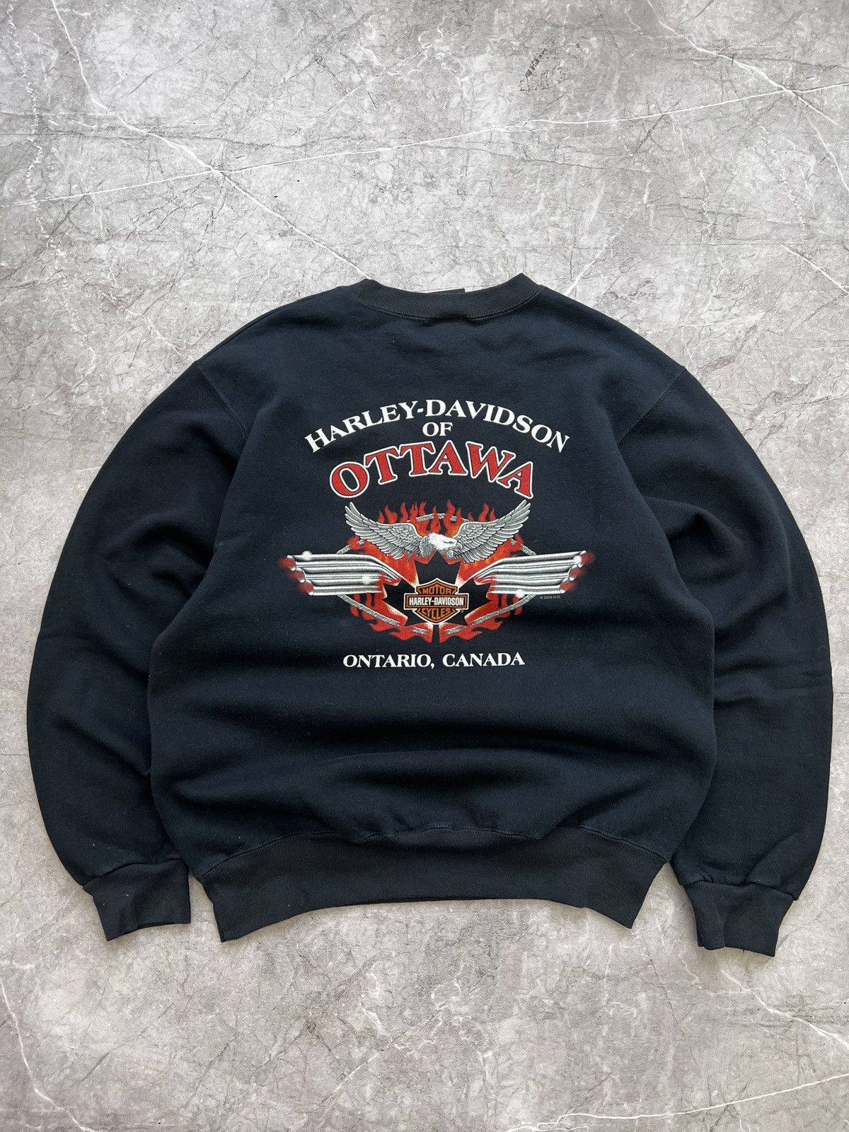 Harley Davidson VINTAGE HARLEY DAVIDSON 1999 sweatshirt 3D embleme Size US M / EU 48-50 / 2 - 9 Thumbnail