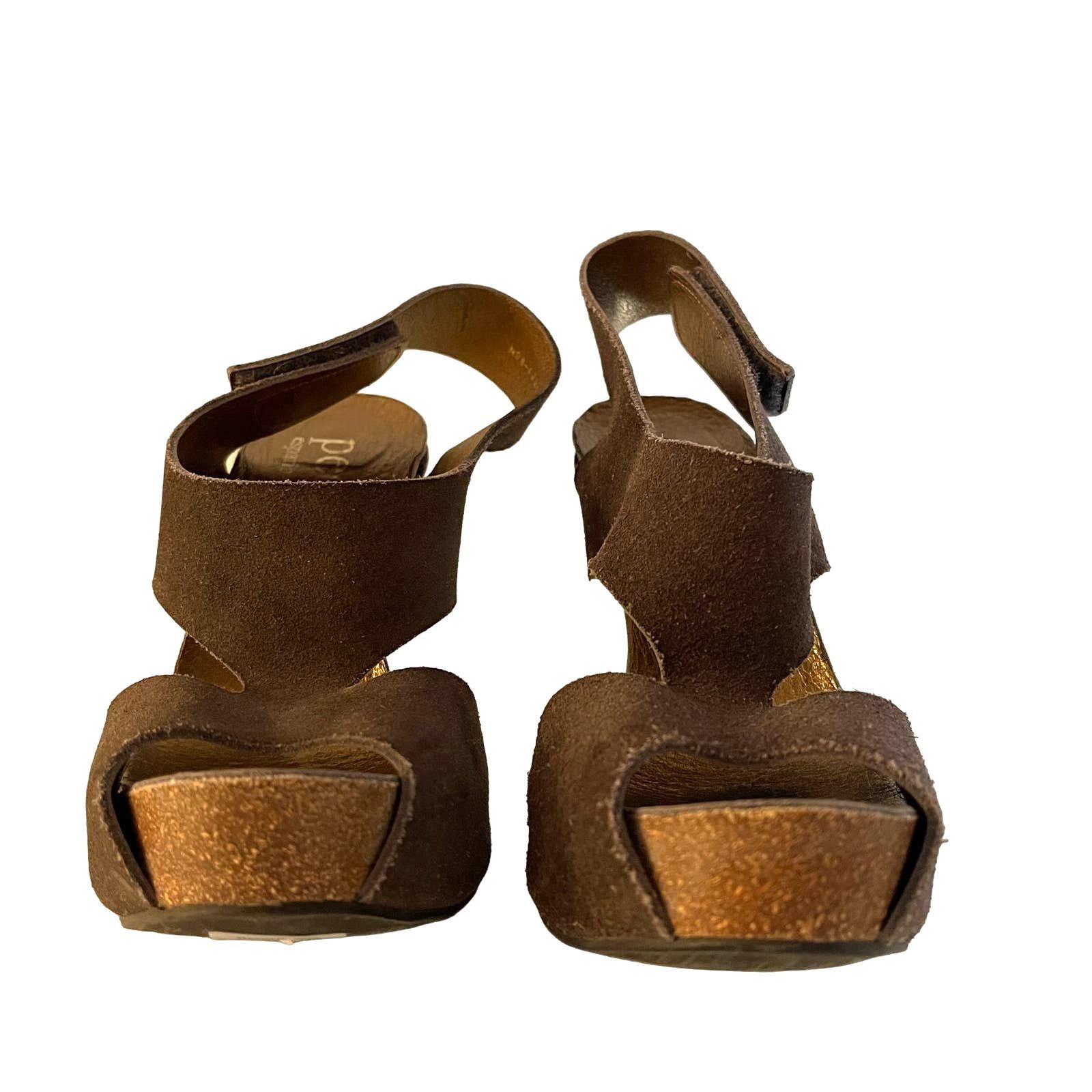 Pedro Garcia Pedro Garcia Patty1 Suede Cork T Strap Sandals Size 6 EU36.5 Size US 6 / IT 36 - 5 Thumbnail