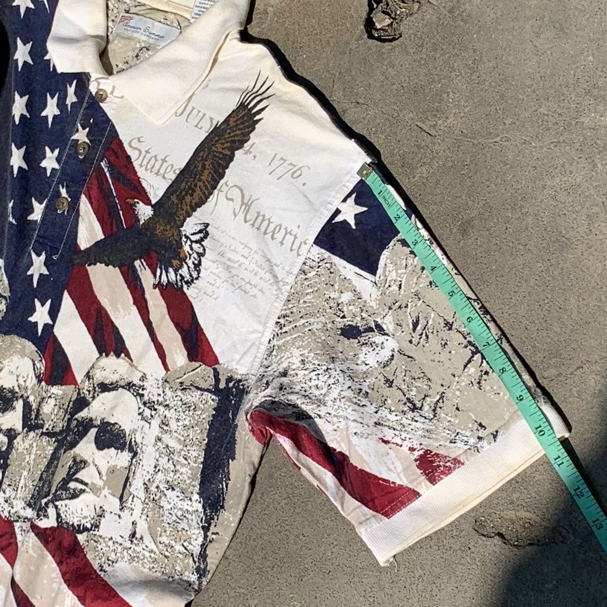 Vintage American summer polo’s american flag AOP Size US L / EU 52-54 / 3 - 13 Thumbnail