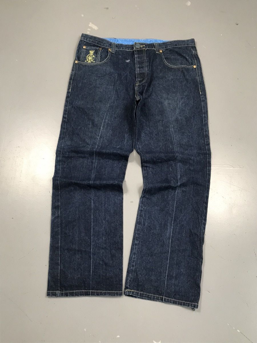 Christian Audigier × Ed Hardy × Vintage Rare vintage Christian Audigier crazy embroidered denim Size US 41 - 4 Thumbnail