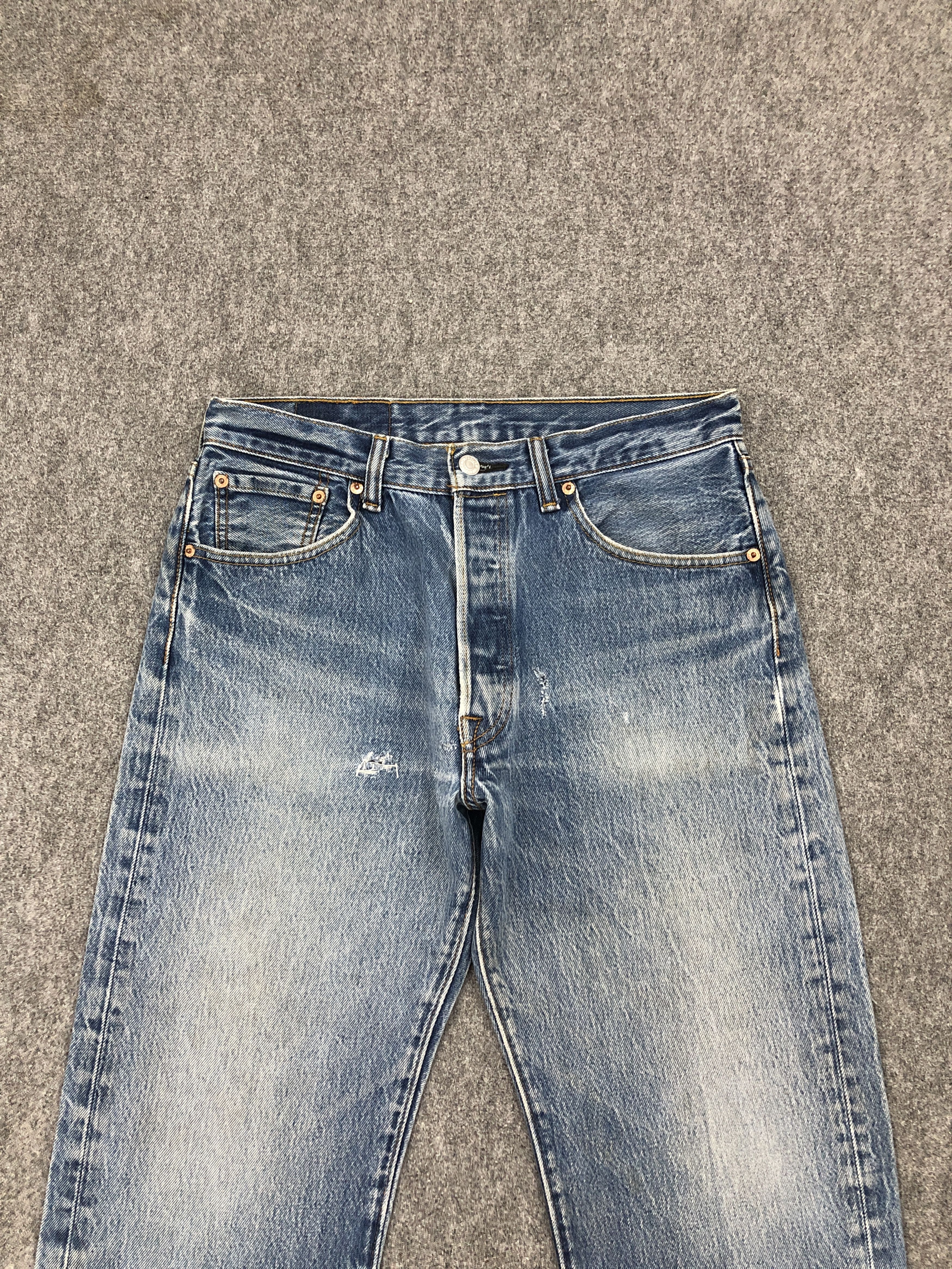 Levi's × Vintage Vintage Levis 501 Stone Washed Denim Jeans Size US 30 / EU 46 - 2 Thumbnail