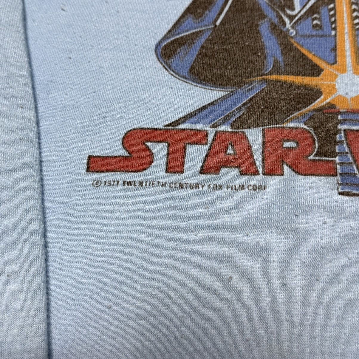 Star Wars True Vintage Star Wars Darth Vader 1977 Baby Blue Long Sleev Size US L / EU 52-54 / 3 - 4 Thumbnail