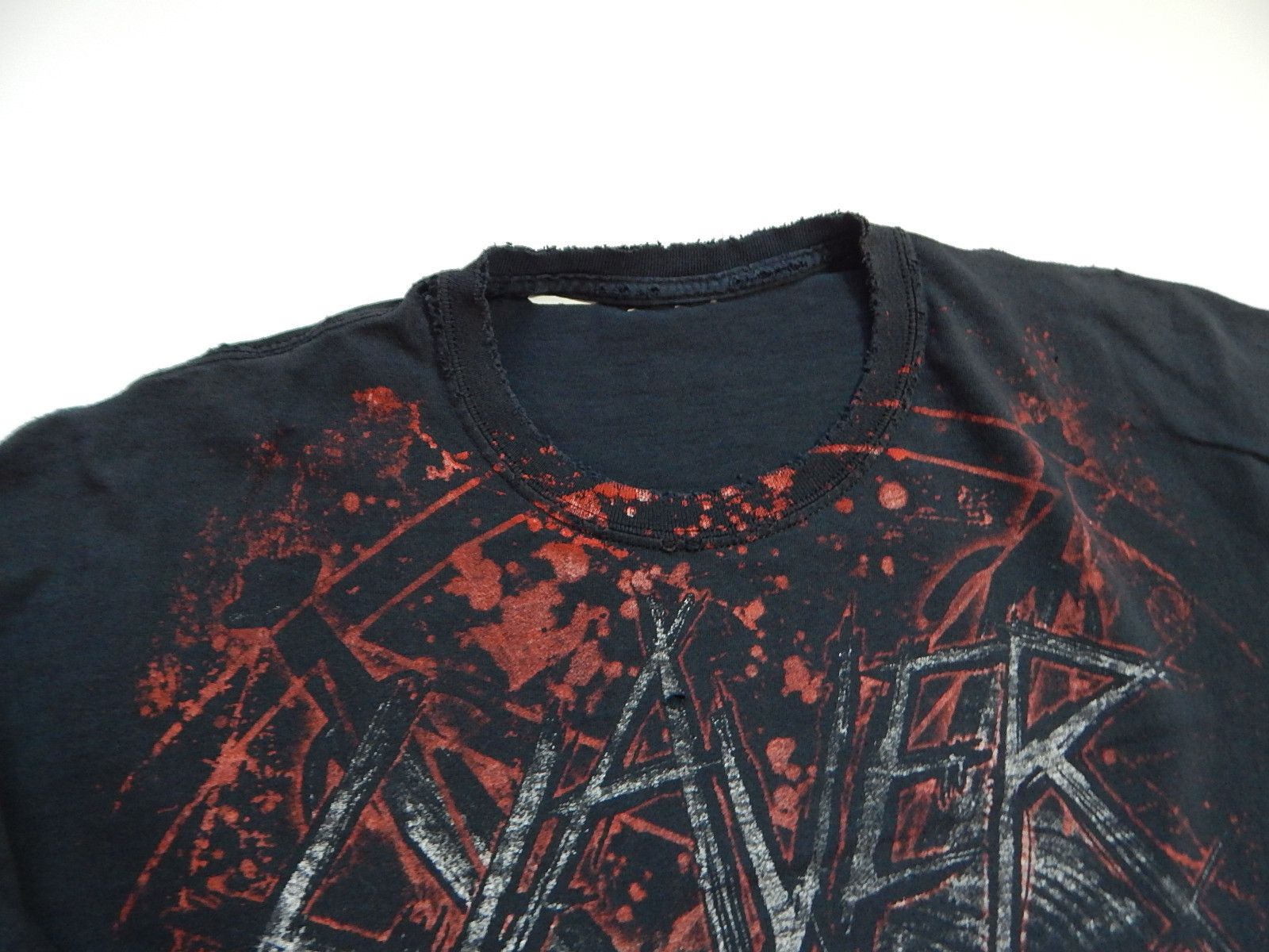 Band Tees × Expert Horror × Vintage vintage 00s y2k slayer trash metal band distressed tee Size US XL / EU 56 / 4 - 6 Thumbnail