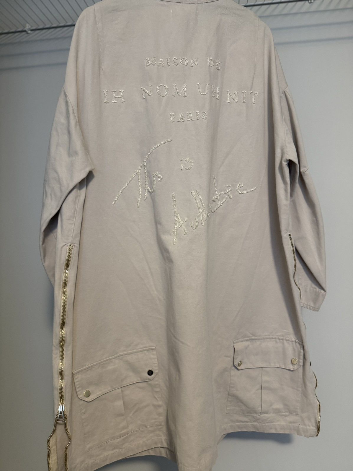 Ih Nom Uh Nit Ih Nom Uh Nit Paris Beaded Graphic Parka Jacket Beige Size S Size US S / EU 44-46 / 1 - 1 Thumbnail