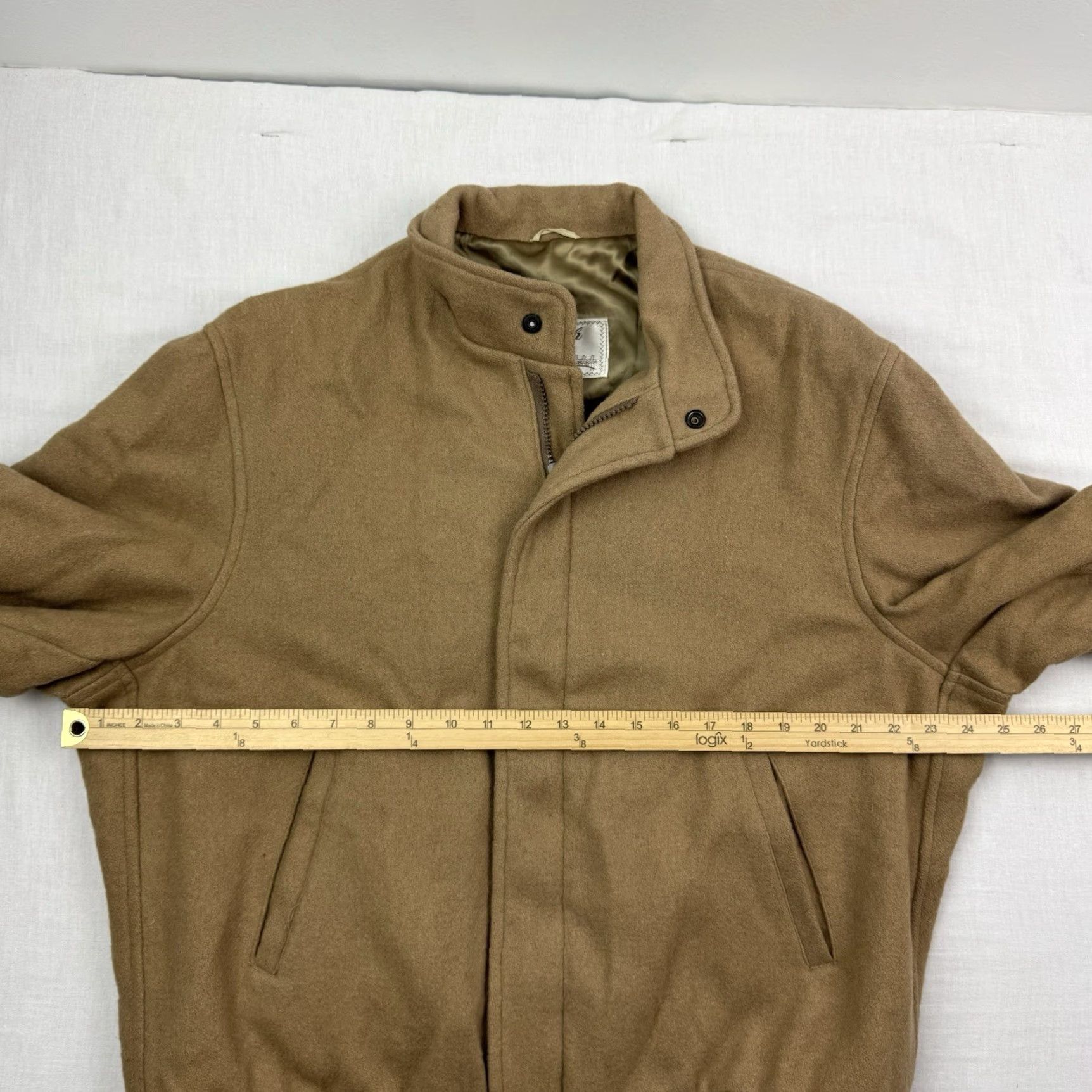 Vintage VINTAGE English Squire Bomber Jacket Adult Large Brown 1970s Full Zip Snap Classic Mens Size US L / EU 52-54 / 3 - 6 Thumbnail