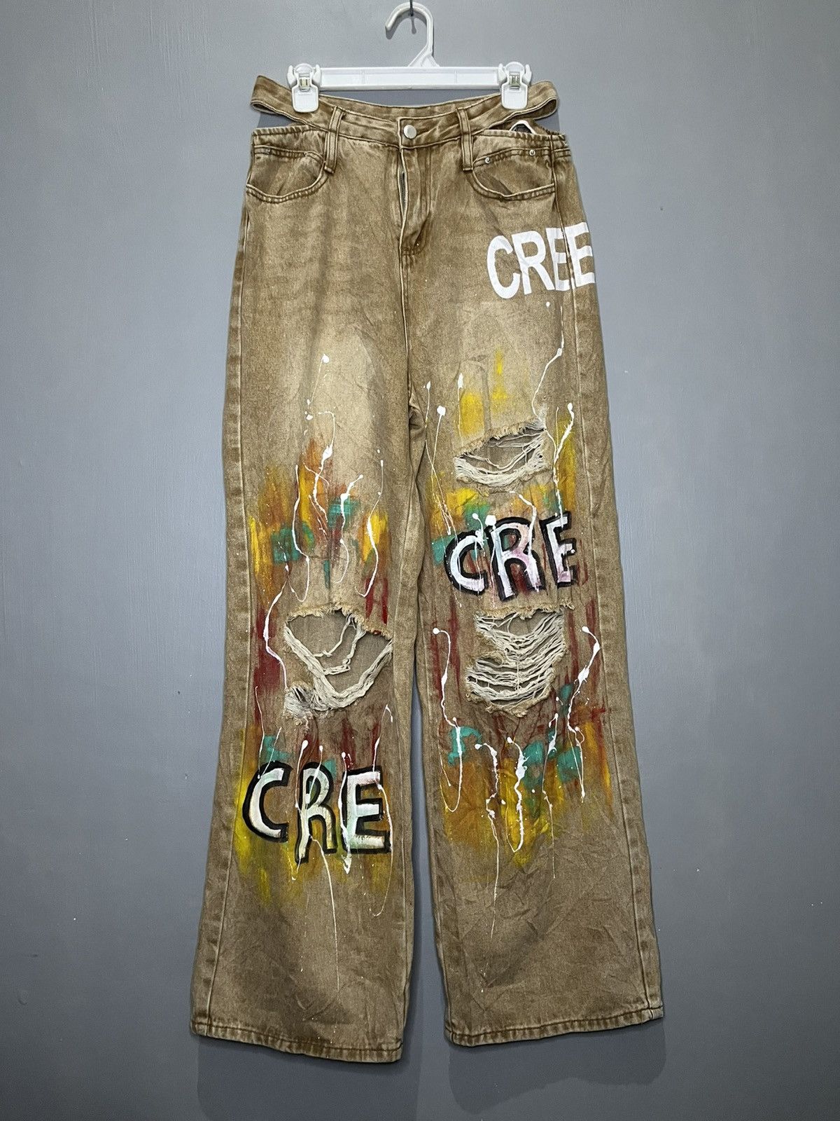 If Six Was Nine × Japanese Brand Y2K Flared Jeans Size US 31 - 1 Thumbnail