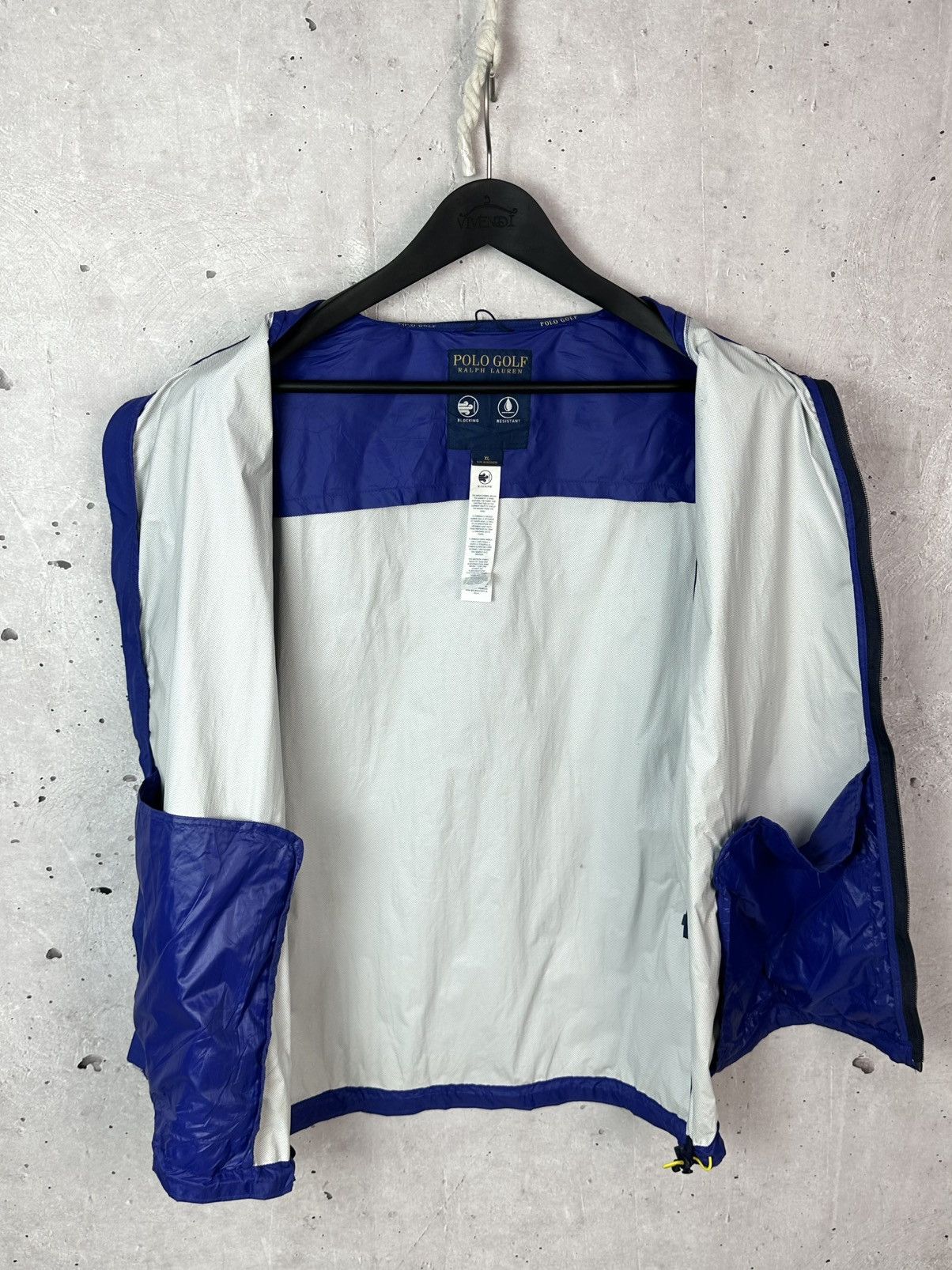 Polo Ralph Lauren Polo Golf Ralph Lauren Wind Water Resistant Blue Nylon Vest Size US XL / EU 56 / 4 - 10 Thumbnail