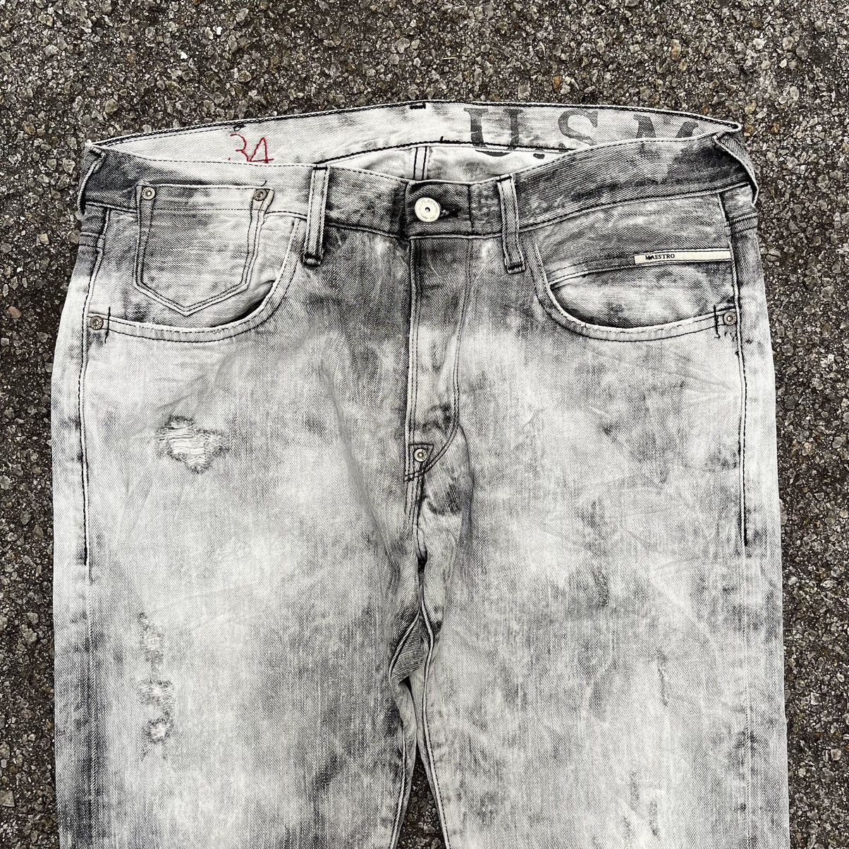 Hysteric Glamour Replay Maestro Denim Acid Washed Vintage Y2K Jeans Size US 34 / EU 50 - 3 Thumbnail