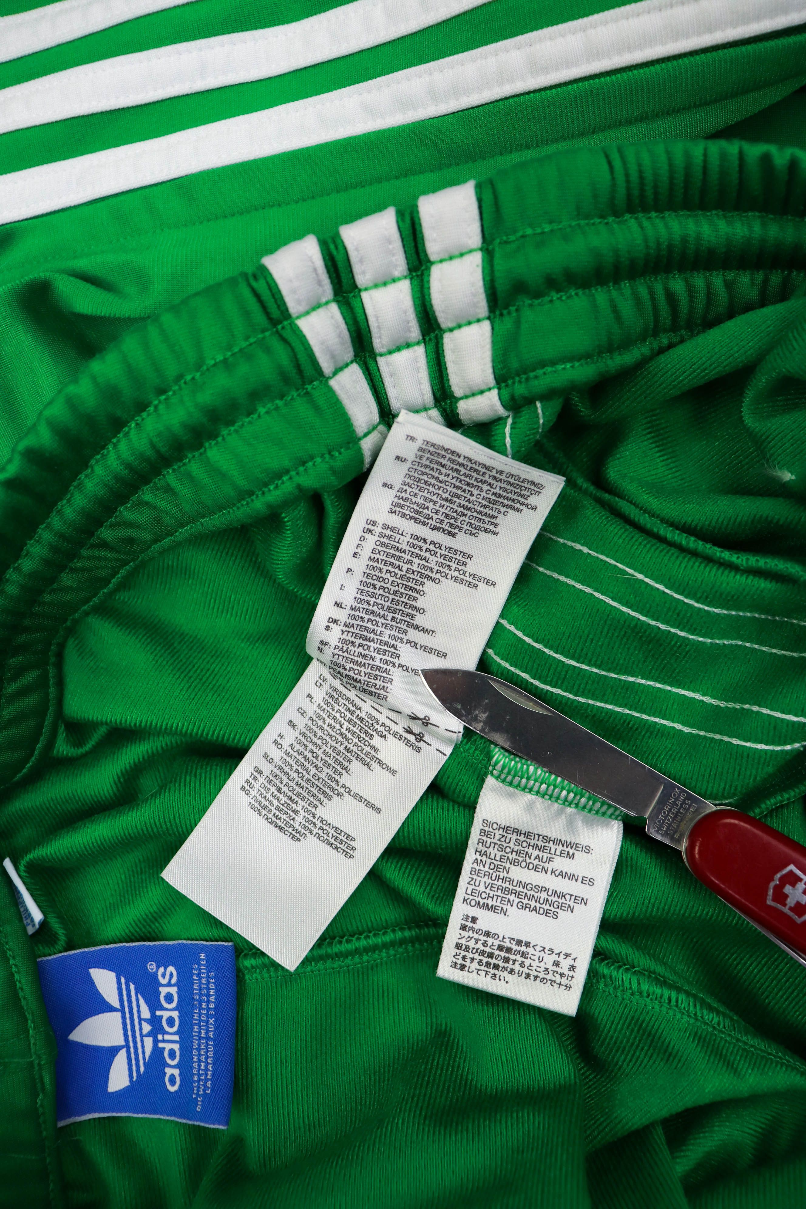 Adidas Adidas 2011 Apple Green Three Stripes Track Pants Size US 32 / EU 48 - 9 Thumbnail