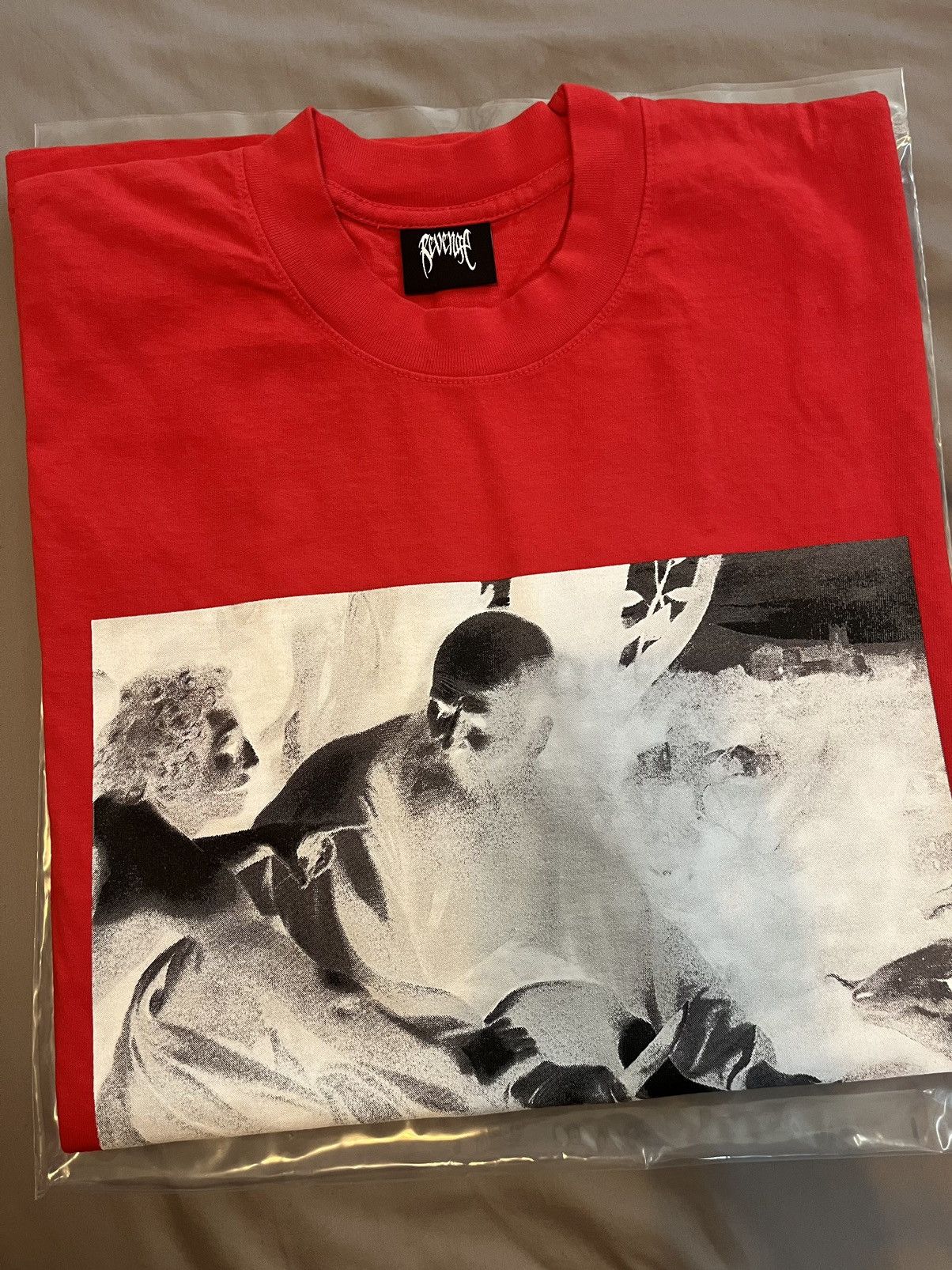 Revenge Revenge x Juice Wrld Sacrifice of Isaac Tee Red Size US XL / EU 56 / 4 - 3 Thumbnail