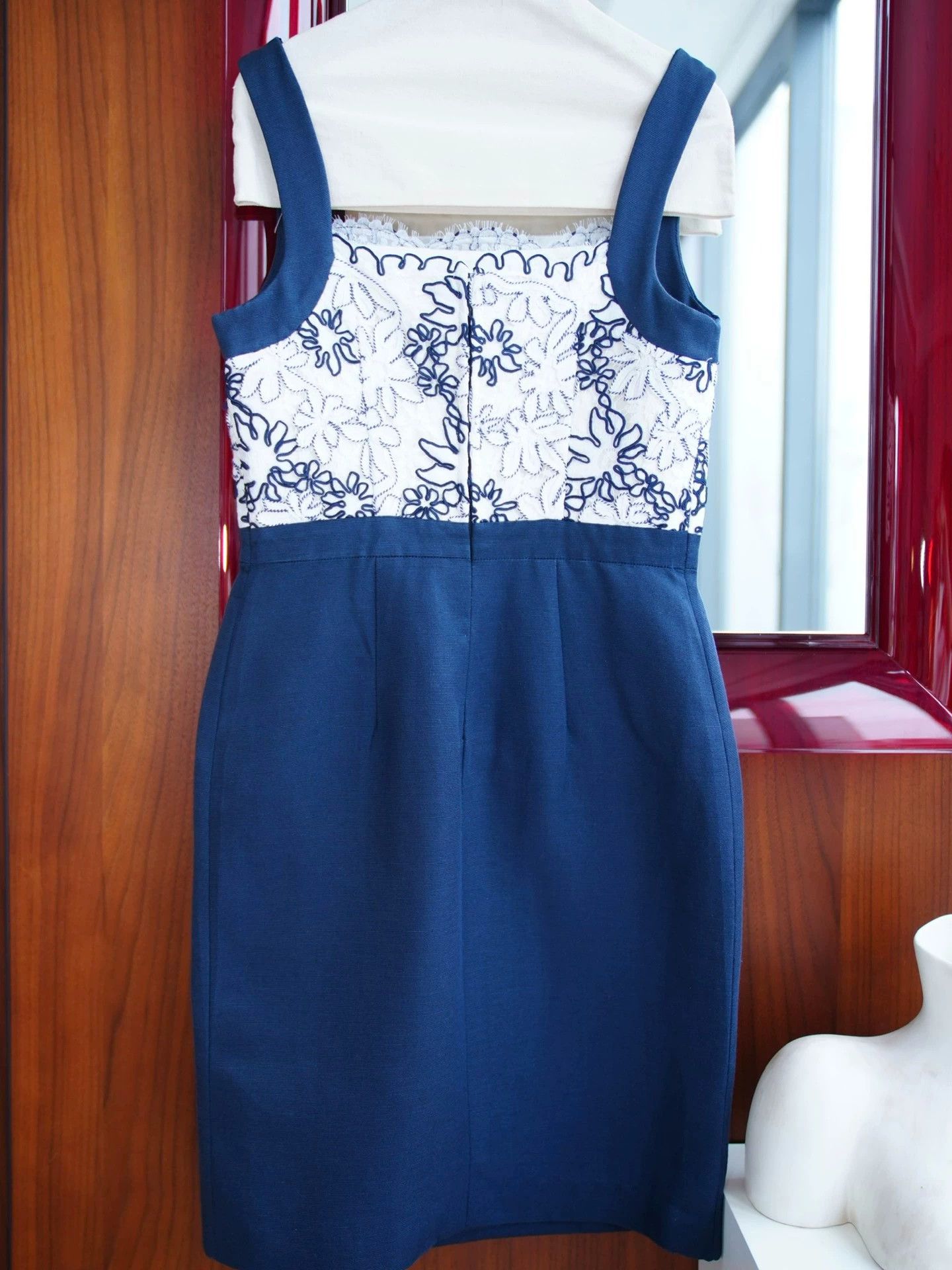 Escada Escada Vintage Silk-Cotton Blend Lace Dress Women's D38/L Size XS / US 0-2 / IT 36-38 - 6 Thumbnail