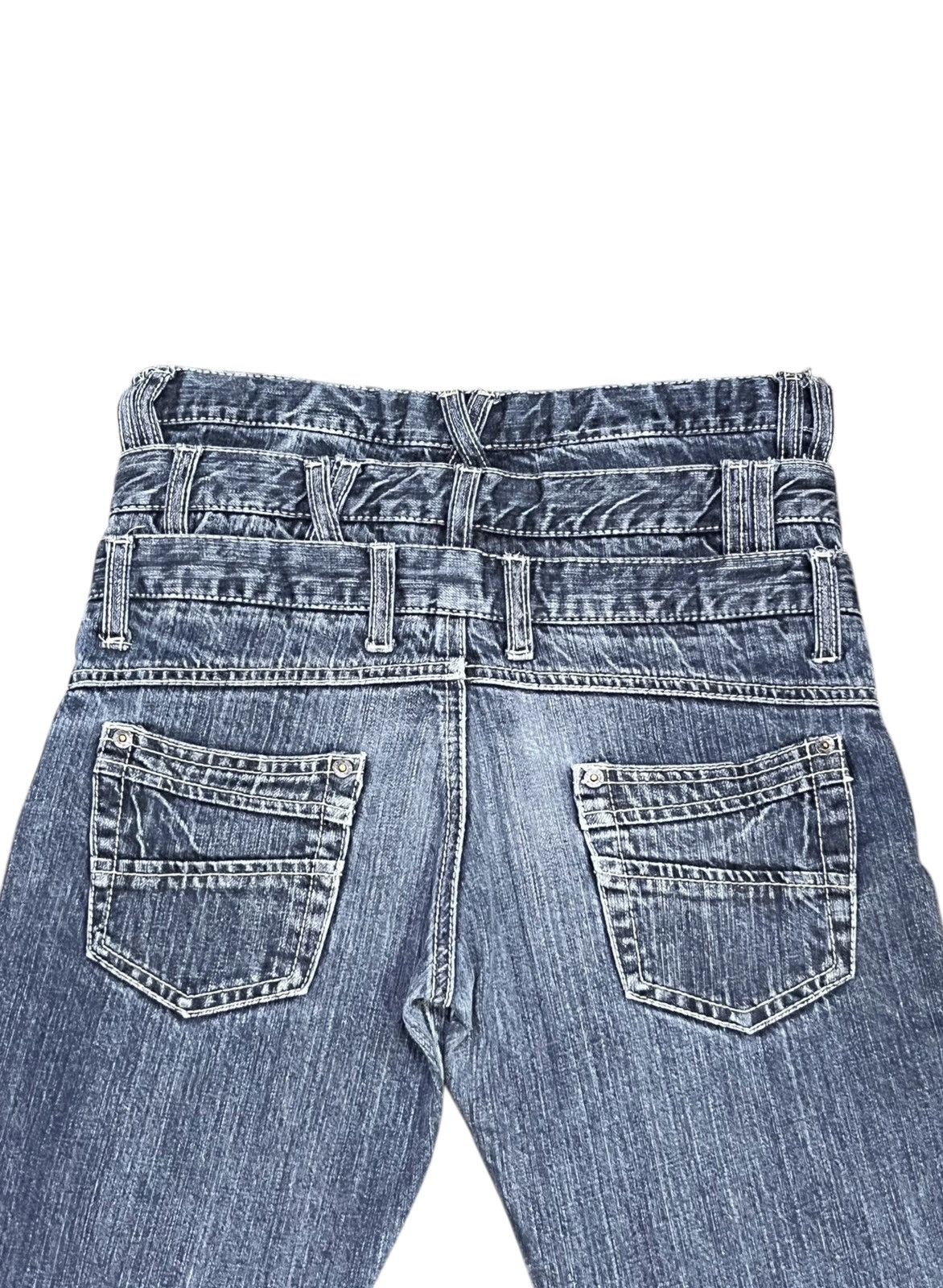 Designer 🔥SIRMIONE Designer Triple Waist Denim Shorts Avant Garde Size US 26 / EU 42 - 5 Thumbnail