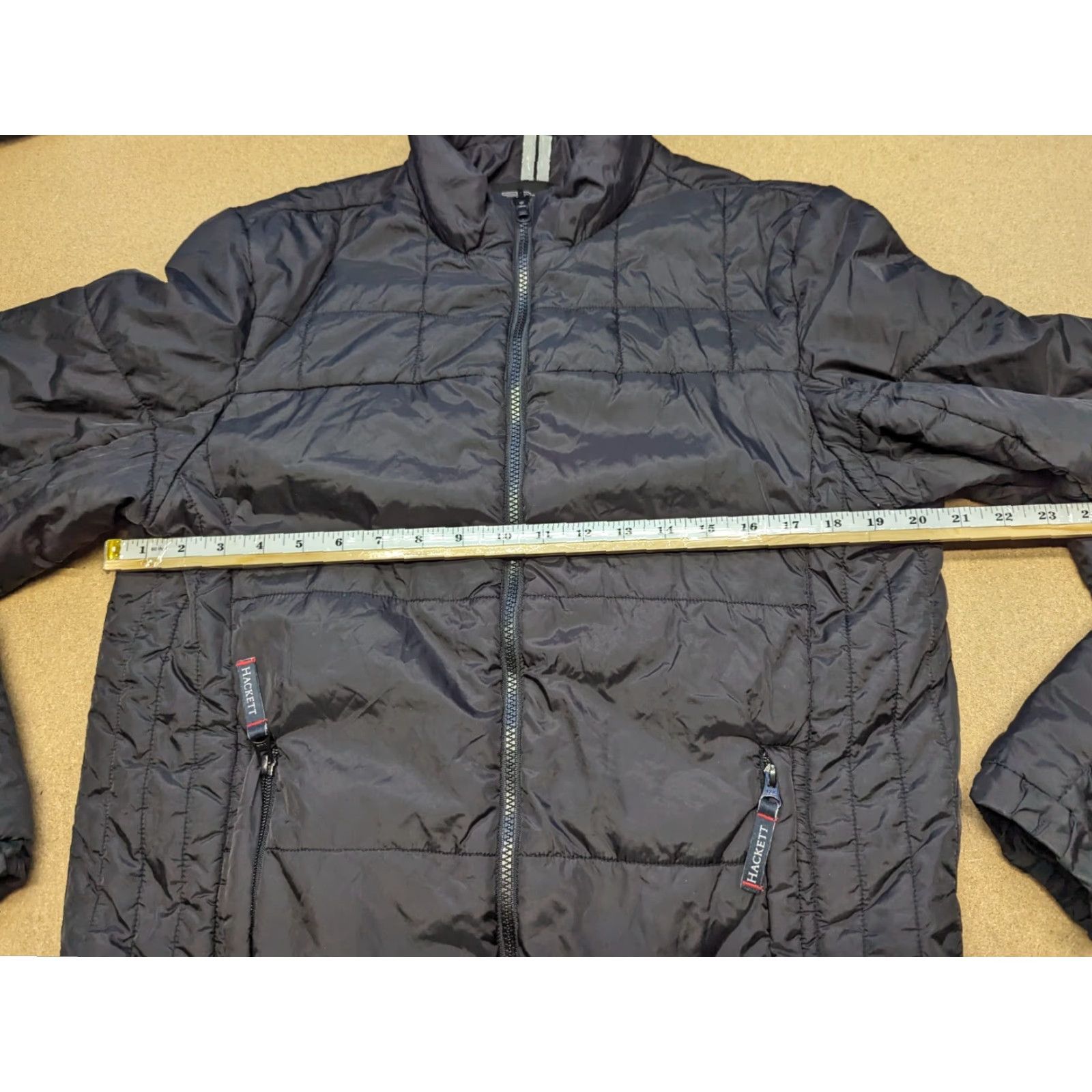 Hackett HACKETT Aston Martin Racing Mens Jacket L Full Zip Black Pockets Size US L / EU 52-54 / 3 - 3 Thumbnail