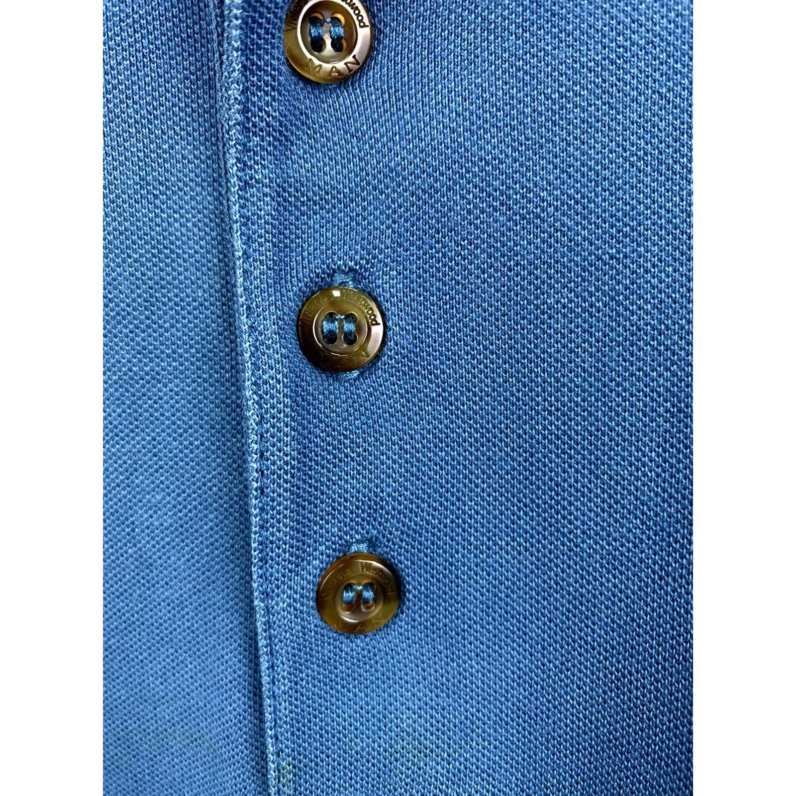 Vivienne Westwood Vivienne Westwood polo shirt XL blue Men Polo XL/blue, Defect on last photo, Colorful, 90s-Event style Size US XL / EU 56 / 4 - 6 Thumbnail