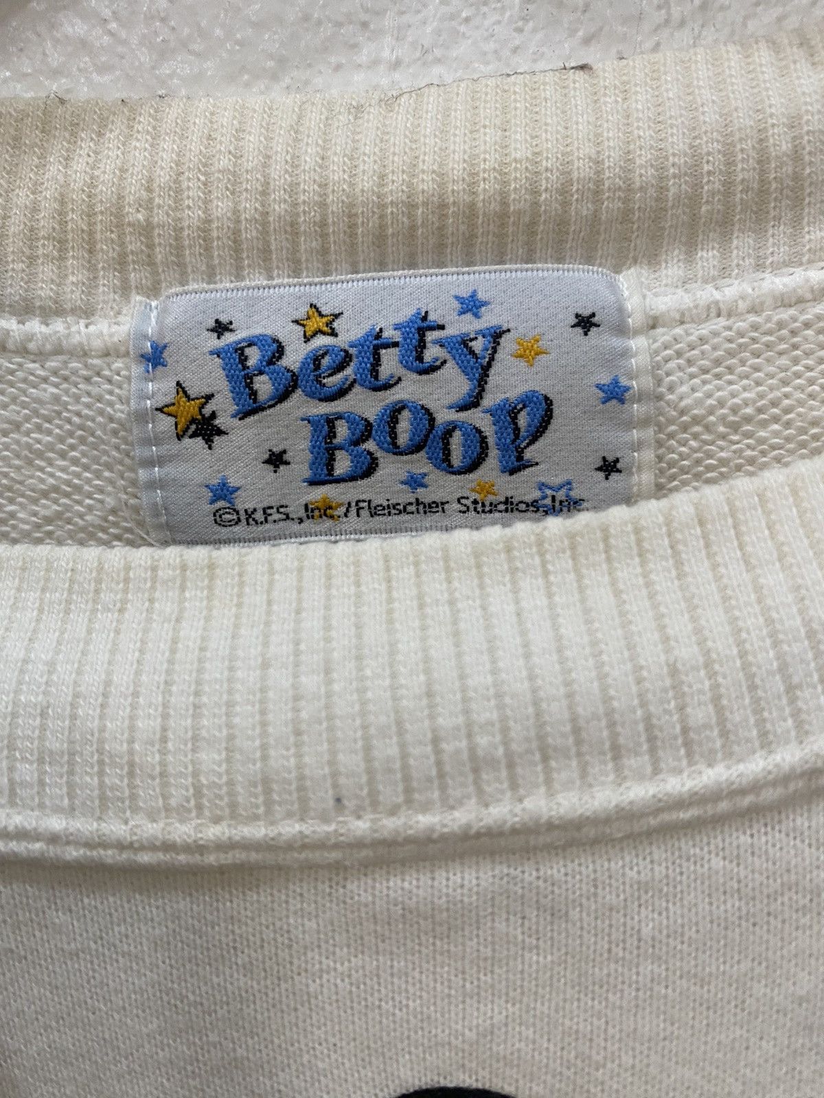 Anime × Cartoon Network × Vintage ✅ Vintage BETTY BOOP rare white streetwear sweatshirt Size US M / EU 48-50 / 2 - 3 Thumbnail
