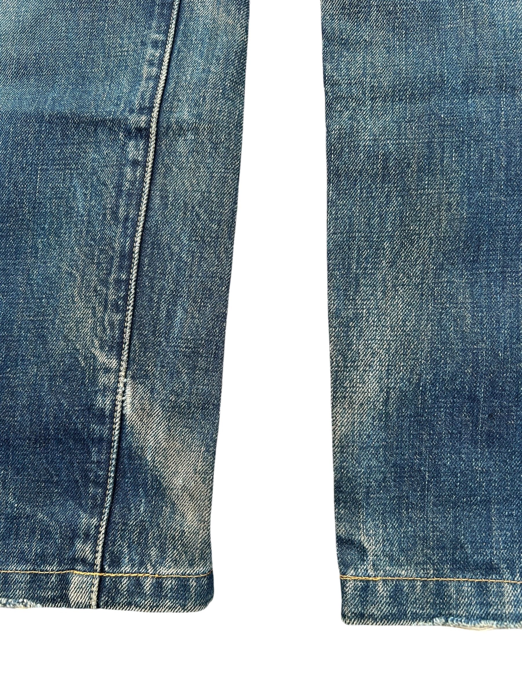 Avirex × Kapital × Vintage Vintage Avirex Selvedge Button 13star Distressed Denim Jeans Size US 31 - 8 Thumbnail