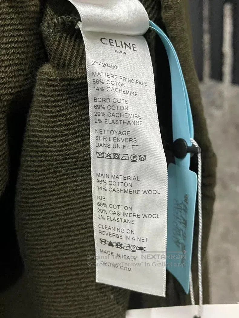 Celine Celine Green Graphic Hoodie Sweatshirt. Size US M / EU 48-50 / 2 - 7 Thumbnail