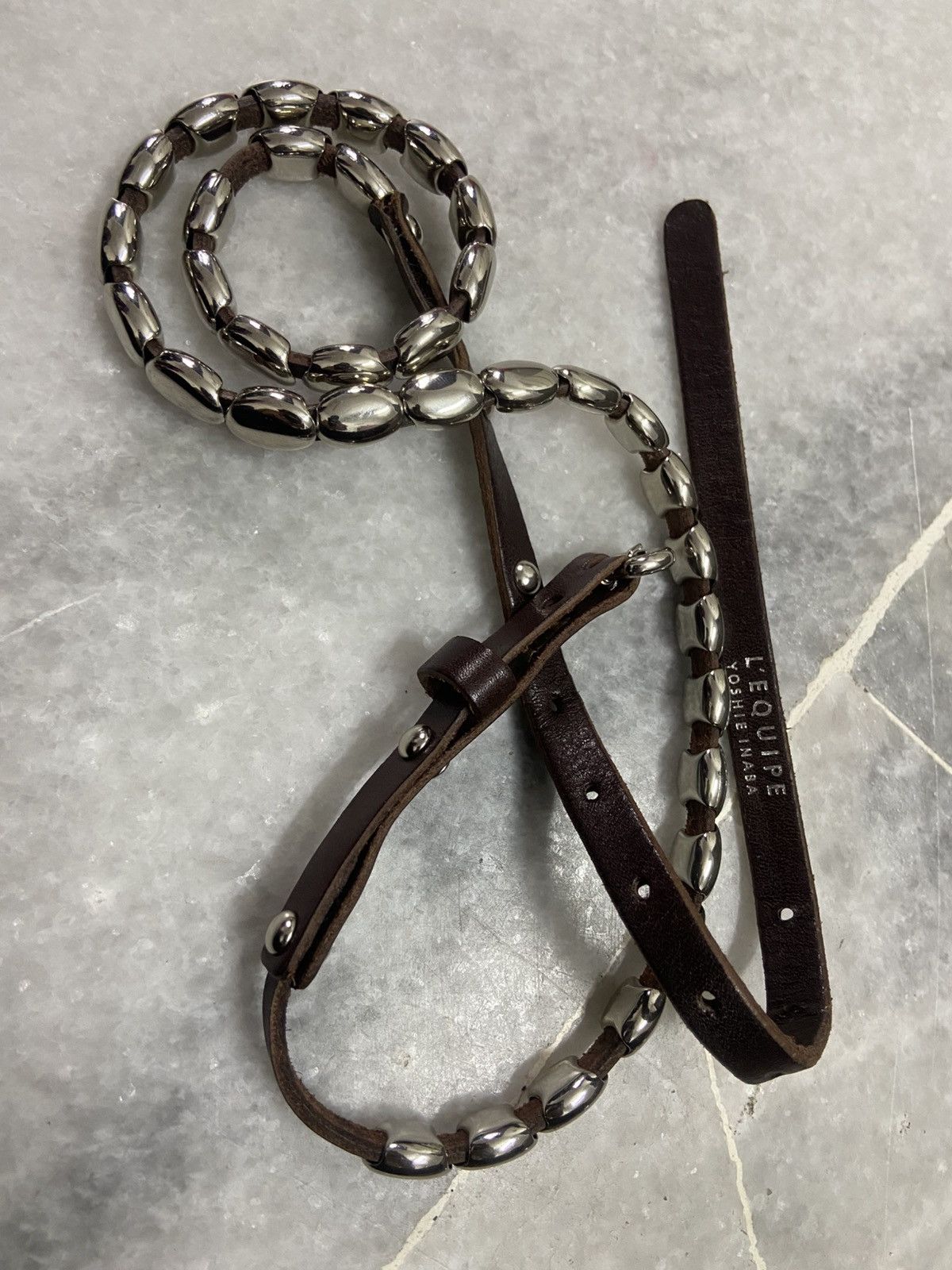 yoshie inaba Yoshie inaba Studded Skinny leather Belt Size ONE SIZE - 5 Thumbnail