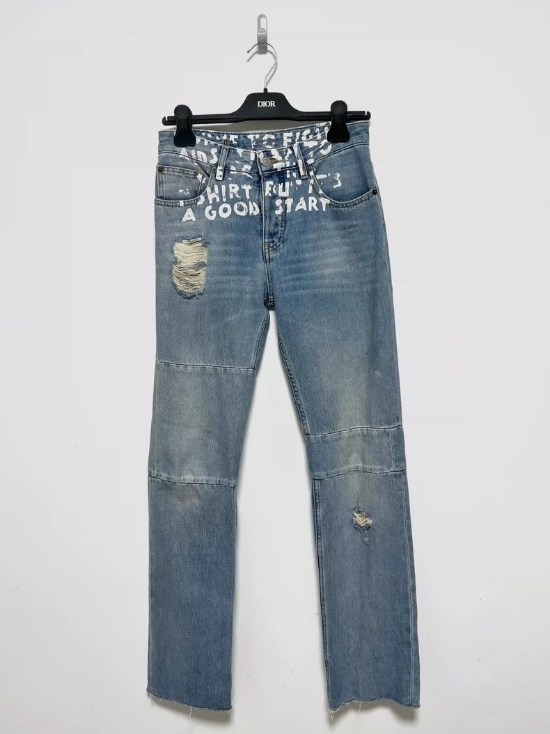 Maison Margiela Maison Margiela Letter graffiti jeans 2502-Nextarrow Size 24" / US 00 / IT 34 - 1 Thumbnail