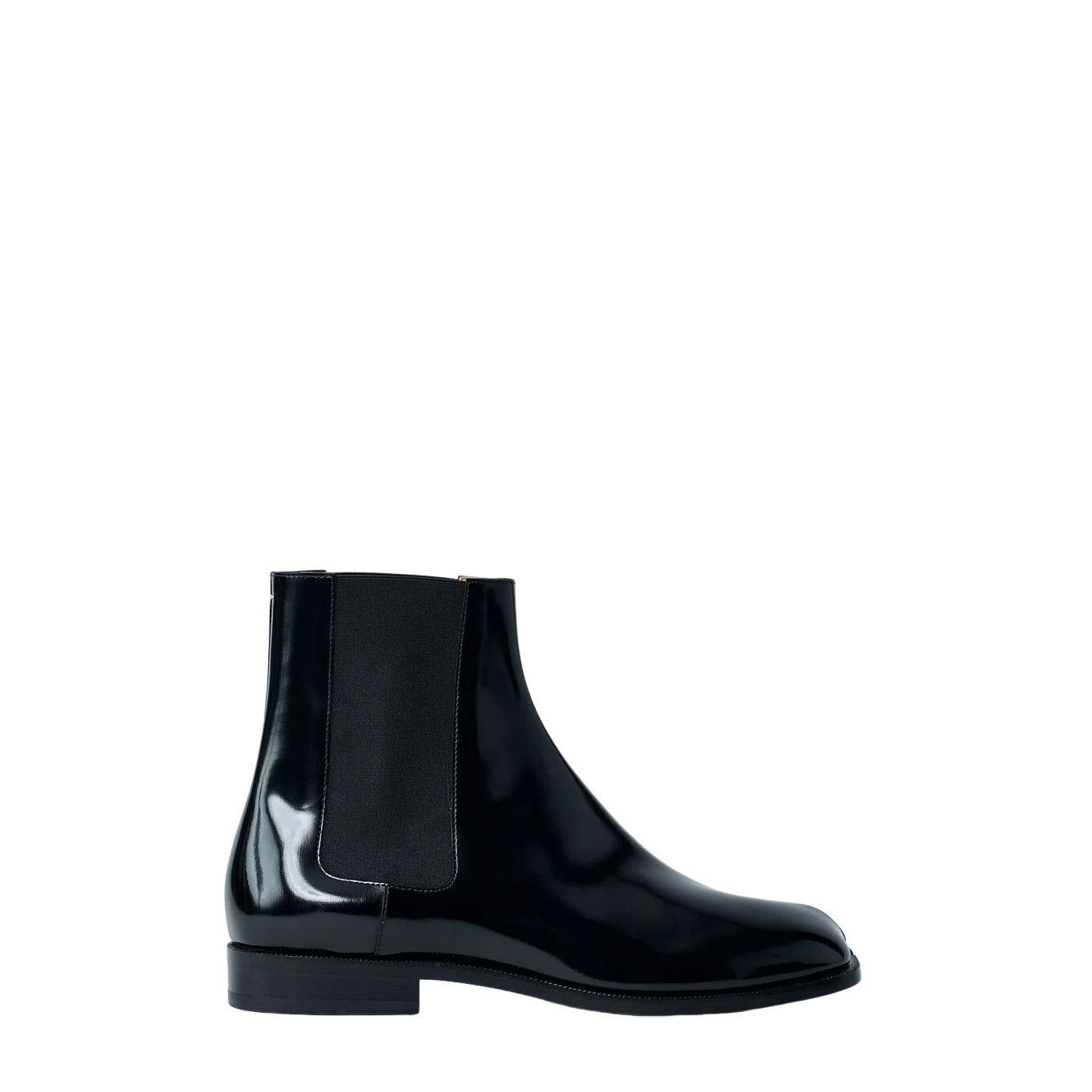 MAISON MARGIELA Tabi Black Leather Chelsea Boots New & Authe
