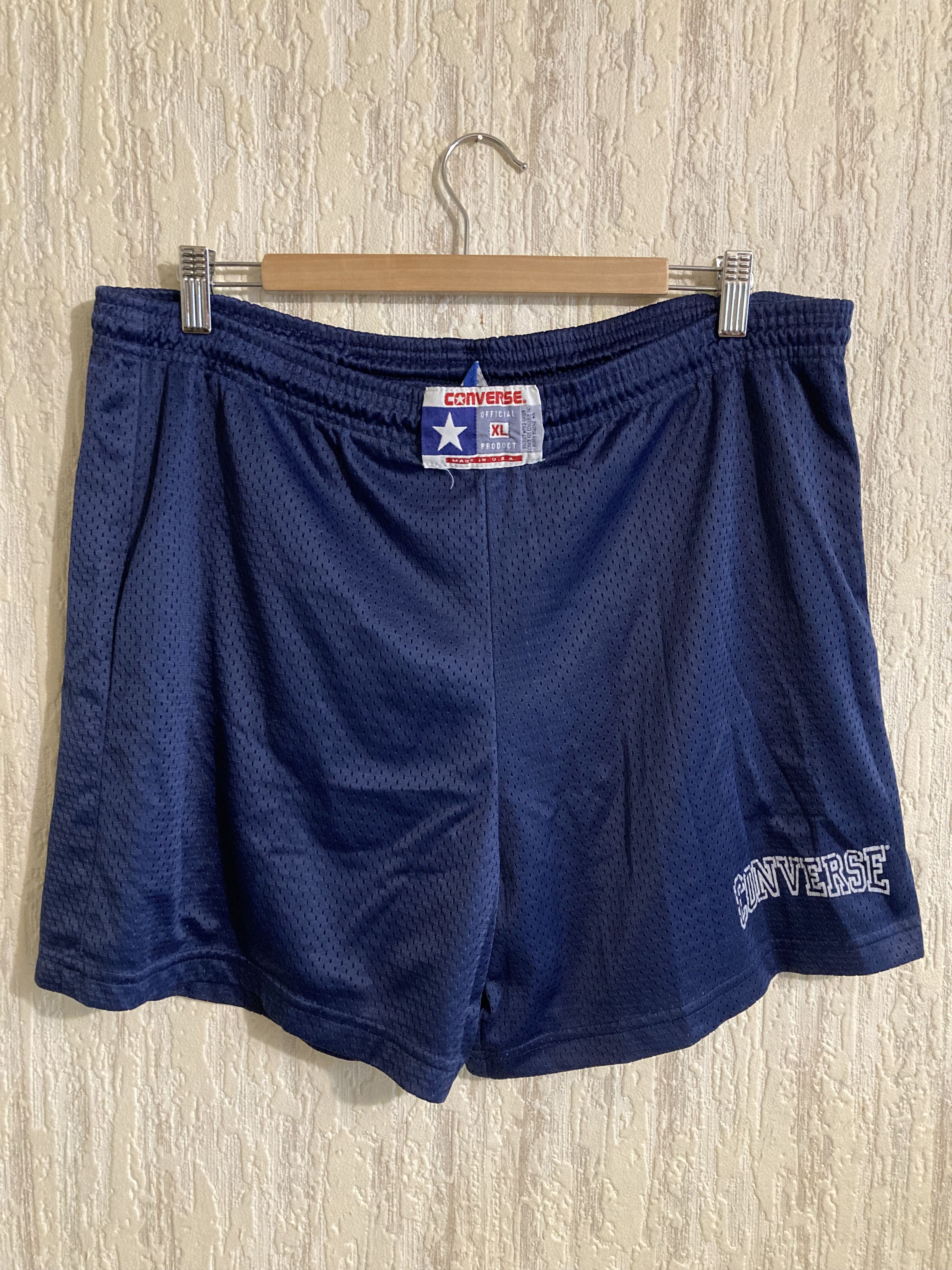 Converse × Vintage Vtg. Converse With Perforation Streetball Shorts Made In USA Size US 36 / EU 52 - 1 Thumbnail