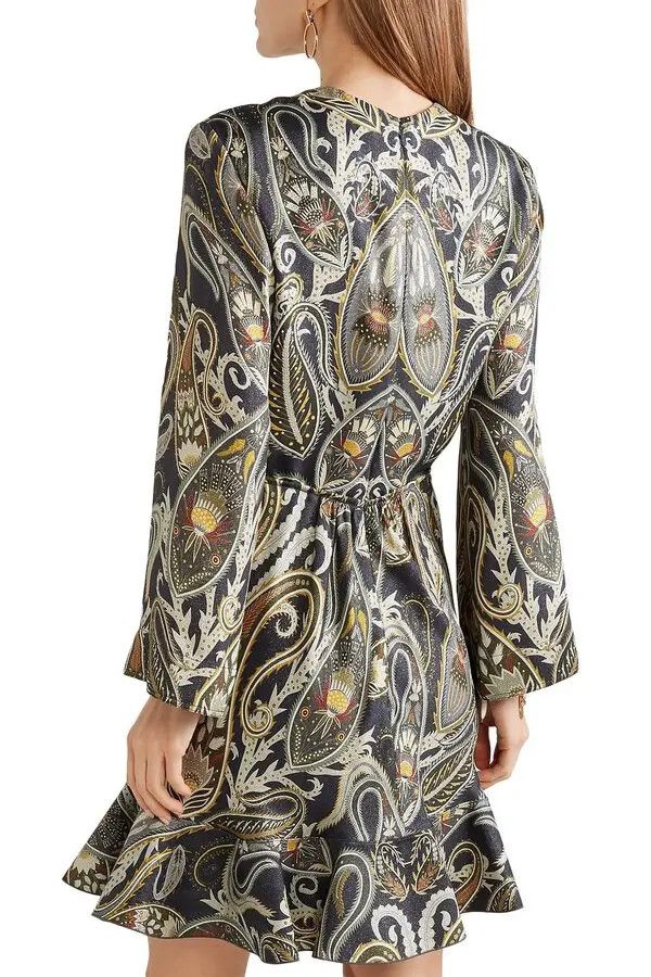 Chloe o1y0825 Mini Dress in Multicolor Size XS / US 0-2 / IT 36-38 - 3 Thumbnail