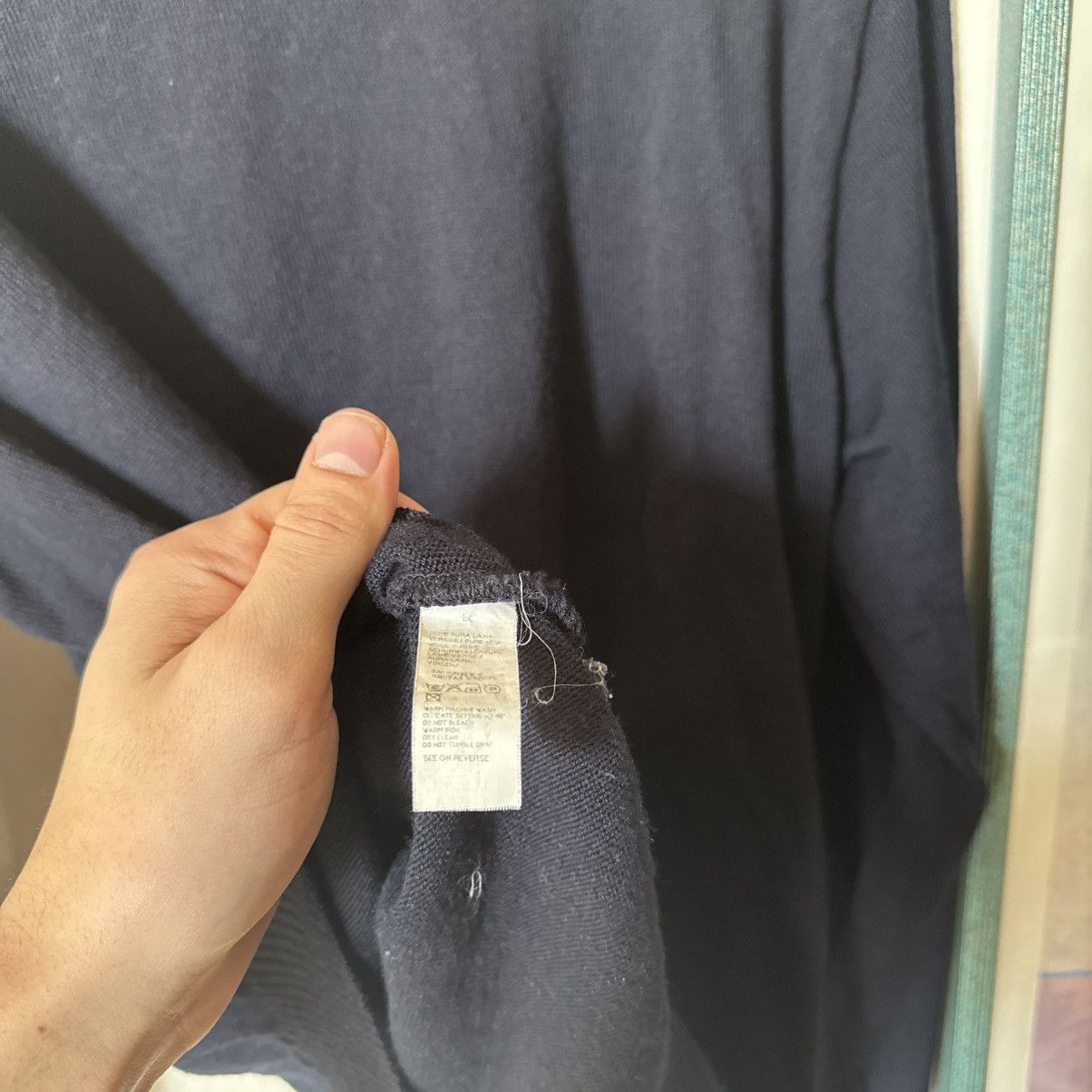 Paul & Shark × Paul Smith Paul & Shark collar spellout navy blue quarter-zip sweater Size US L / EU 52-54 / 3 - 8 Thumbnail