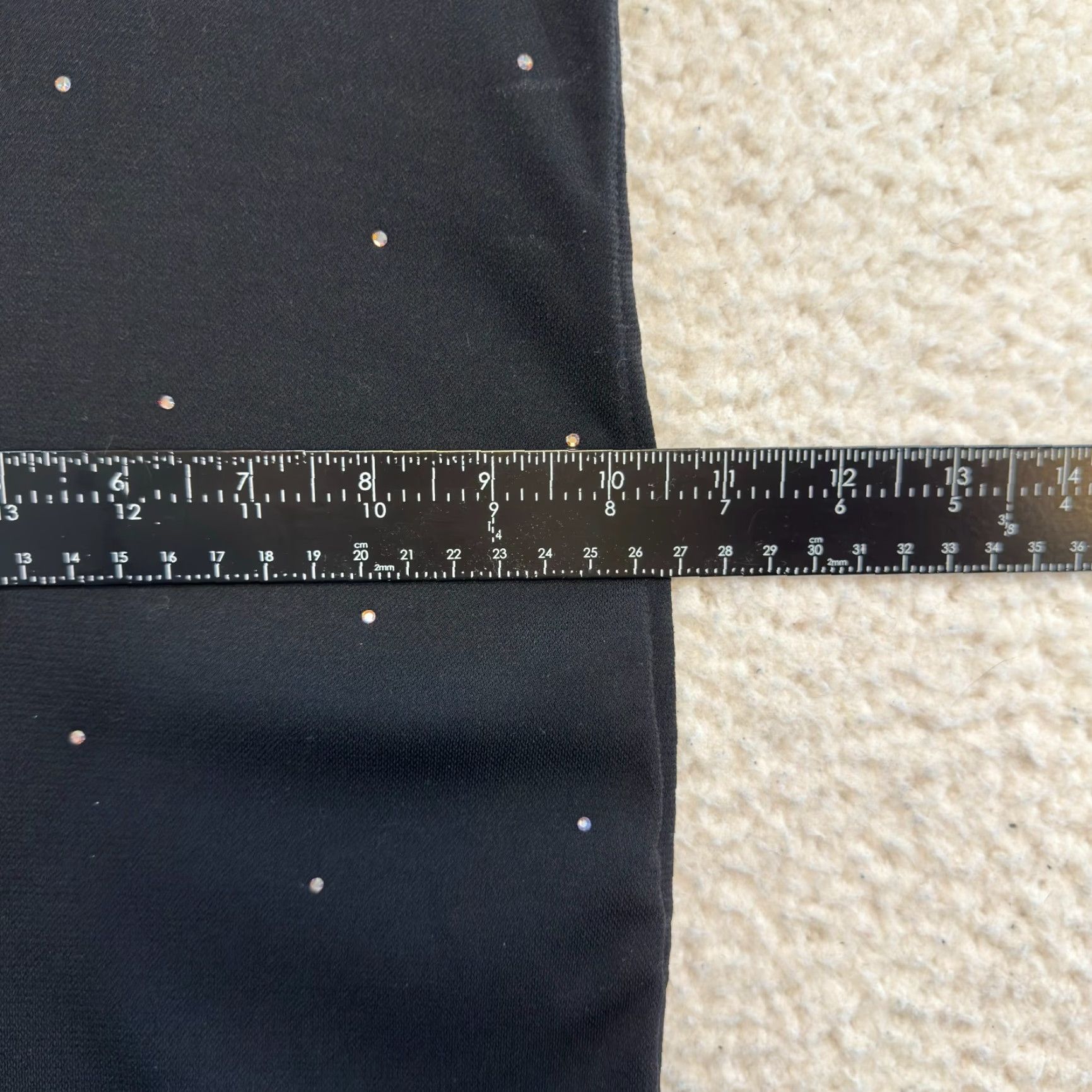 Vintage VINTAGE 90s Y2K Jodi Kristopher Maxi Dress Black One Shoulder Rhinestone Bling Cocktail S Womens Size S / US 4 / IT 40 - 7 Thumbnail