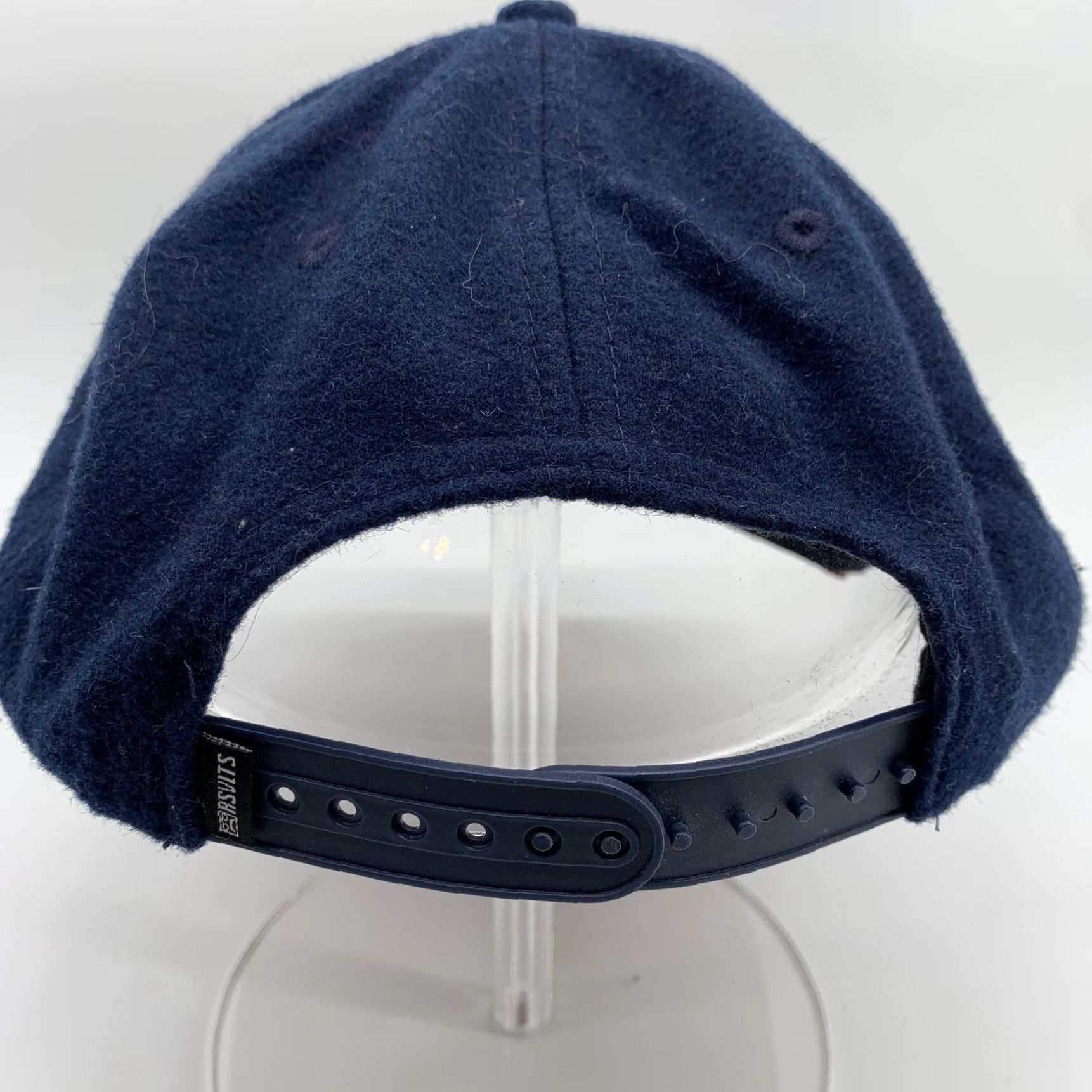 FELT RSVLTS Hat Cap Snap Back Mens Blue Wool Felt Bear Logo One Size Dare Mighty Men Black? Size ONE SIZE - 3 Thumbnail