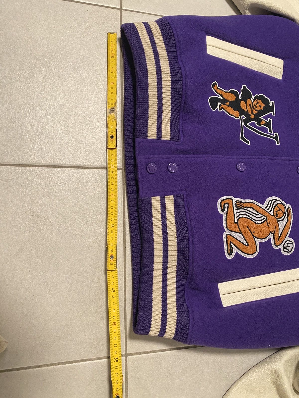 Louis Vuitton × Virgil Abloh Louis Vuitton X Virgil Abloh AW22 purple frog varsity jacket Size US XXL / EU 58 / 5 - 4 Thumbnail