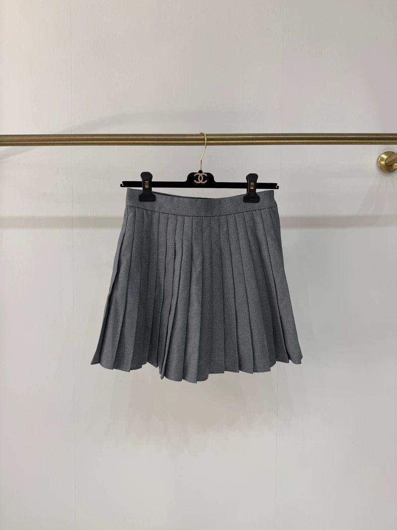 Thom Browne Thom browne High-priced gray wool pleated skirt 2503-Nextar Size 25" / US 0 / IT 36 - 2 Thumbnail
