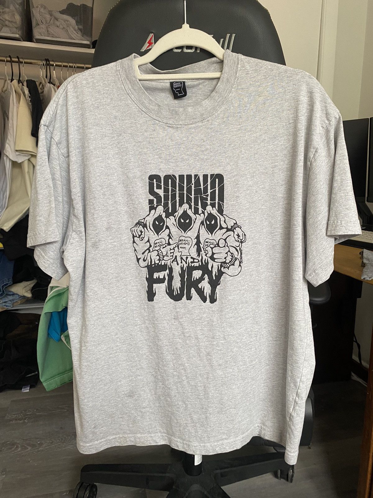 Brain Dead Brain Dead Sound Fury tee grey Size US M / EU 48-50 / 2 - 1 Thumbnail