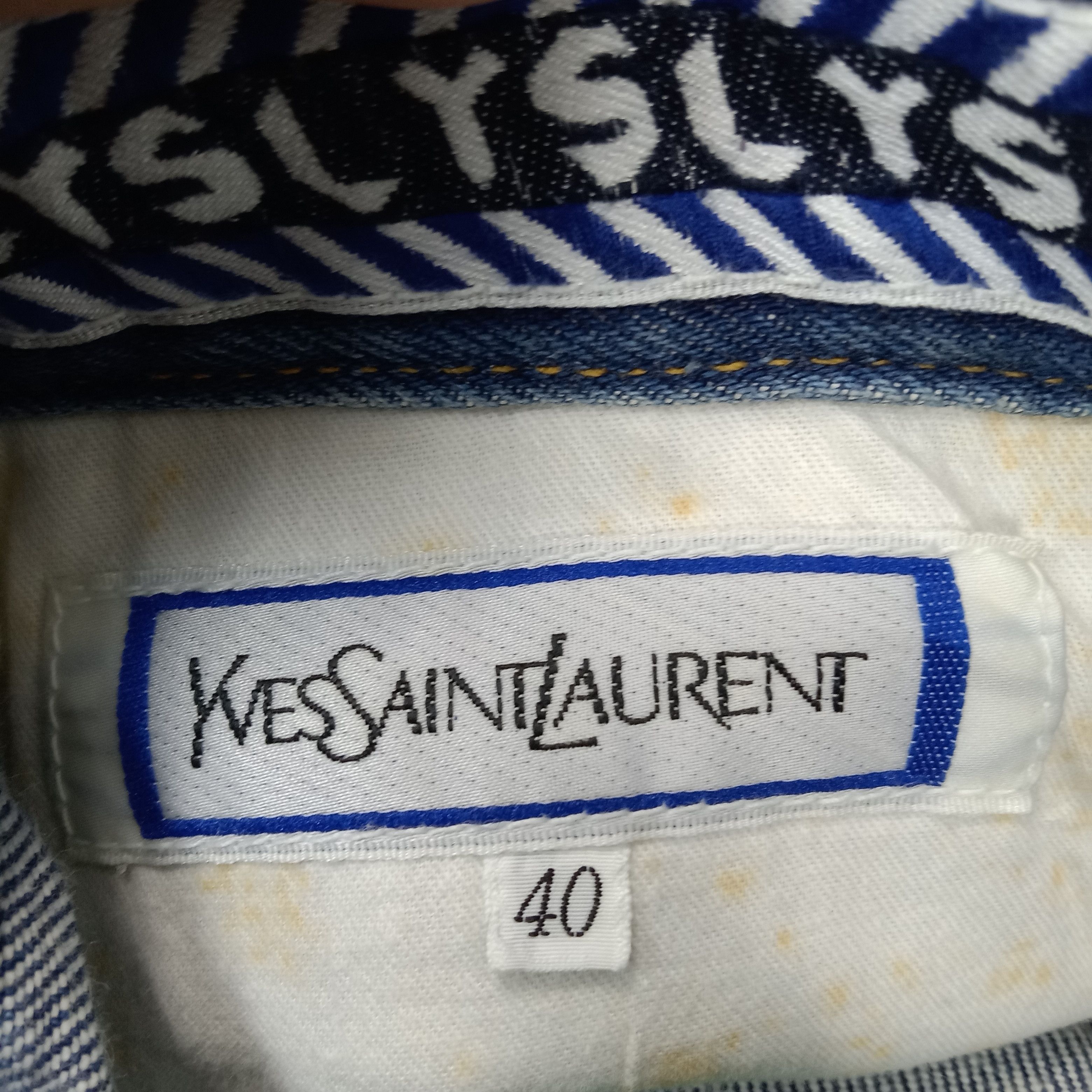 Vintage × Yves Saint Laurent Yves Saint Laurent Italian Brand Denim Jeans C217N7 Size US 26 / EU 42 - 2 Thumbnail