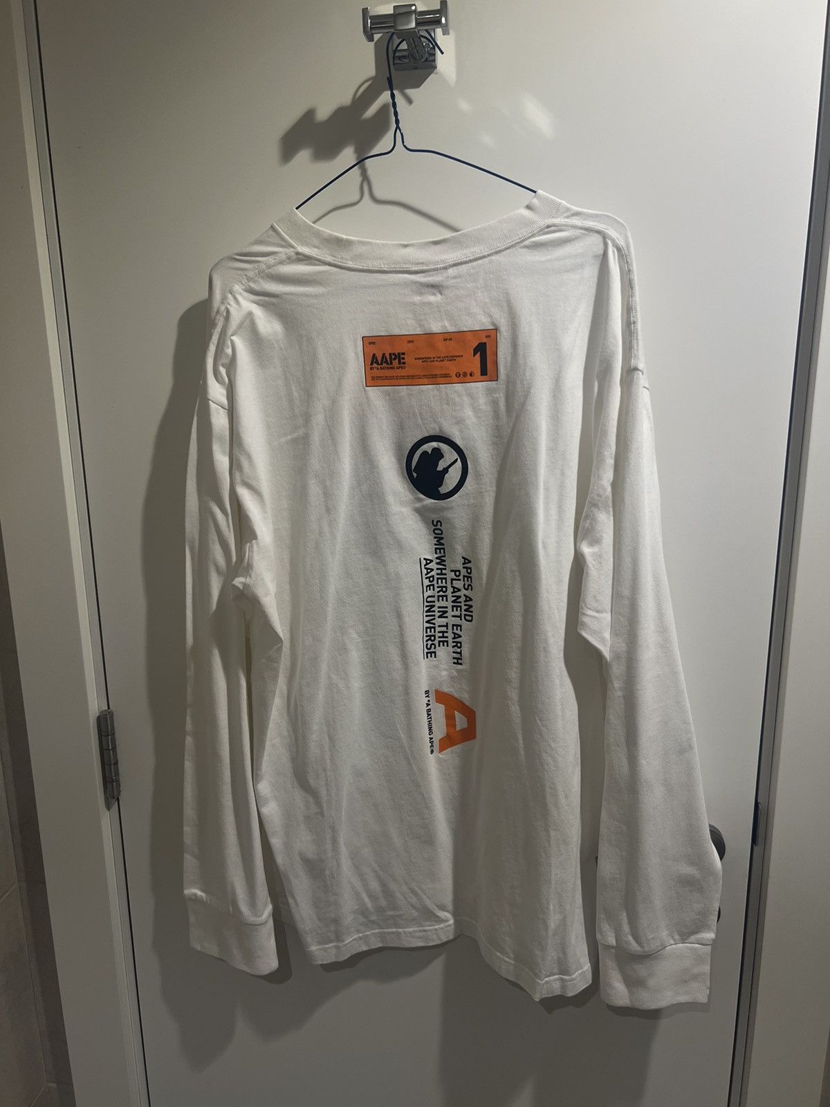 Aape AAPE BY BATHING APE WHITE LONG SLEEVE SHIRT BRAND NEW Size US XXL / EU 58 / 5 - 2 Thumbnail