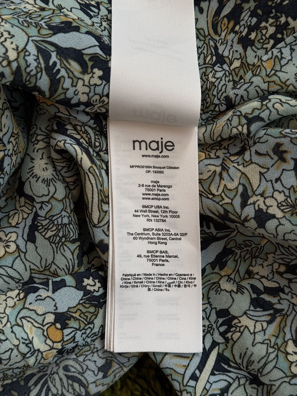 Designer × Maje Maje oldmoney style floral pattern baby doll dress Size S / US 4 / IT 40 - 6 Thumbnail