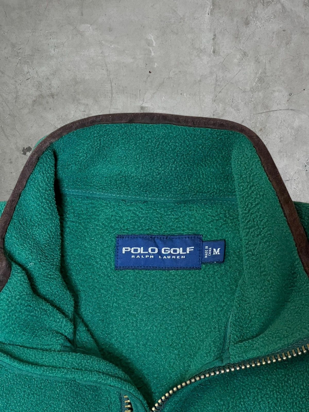 Polo Ralph Lauren Vintage Polo Ralph Lauren Fleece w/ Calf Leather Details Size US M / EU 48-50 / 2 - 8 Thumbnail