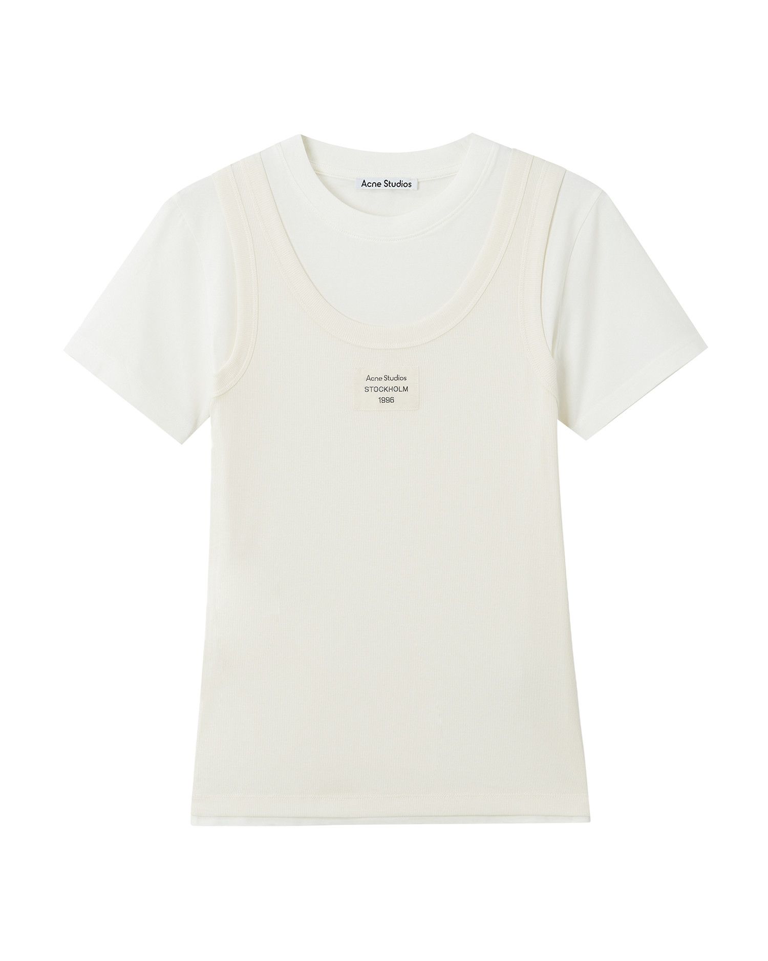 Acne Studios Acne Studios Layered Short Sleeve T-Shirt Size L / US 10 / IT 46 - 1 Thumbnail