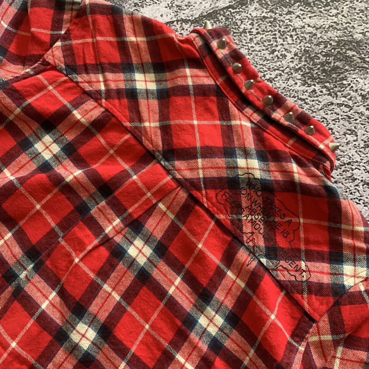 Japanese Brand World Wide Love Flannel Shirt Japanese Brand Size M / US 6-8 / IT 42-44 - 10 Thumbnail