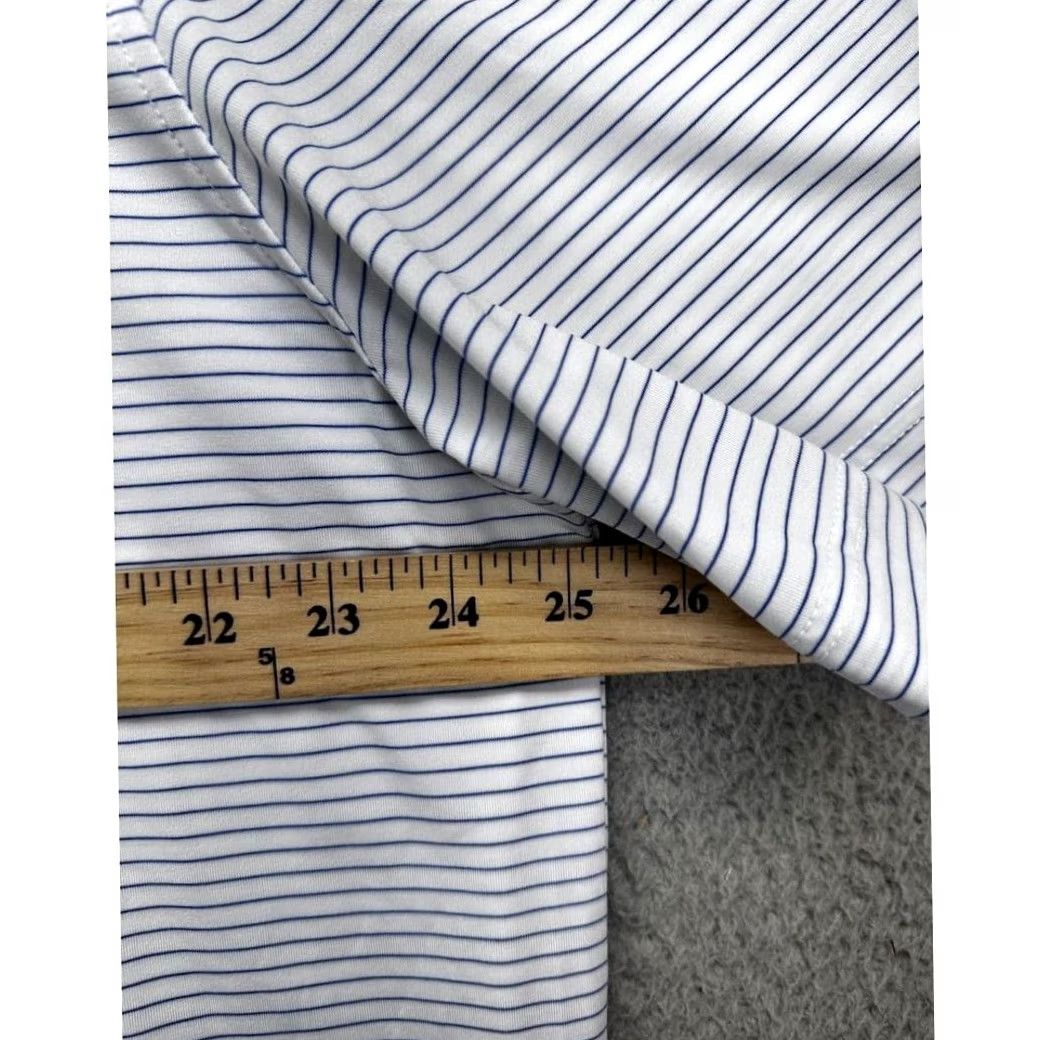 Vintage Fennec Polo Shirt Adult XL White Blue Pinstripes Golf Golfer Golfing Rugby Mens Size US XL / EU 56 / 4 - 7 Thumbnail
