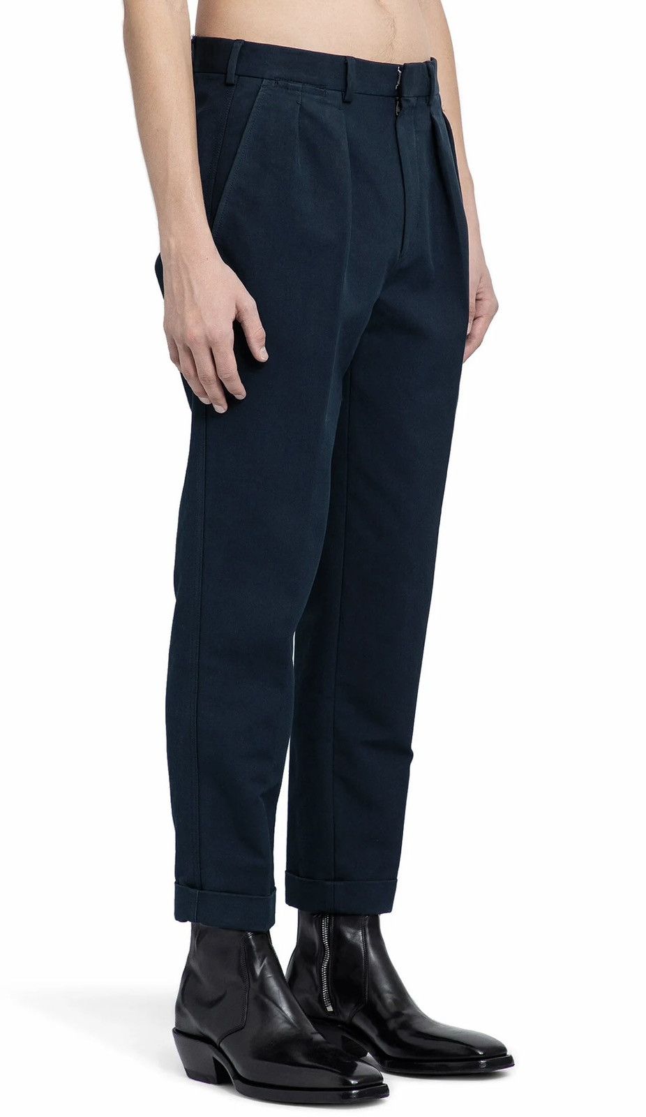 Tom Ford TOM FORD Double Cotton Satin Semi Sartorial Pants 38 Patrol Size US 43 - 3 Thumbnail