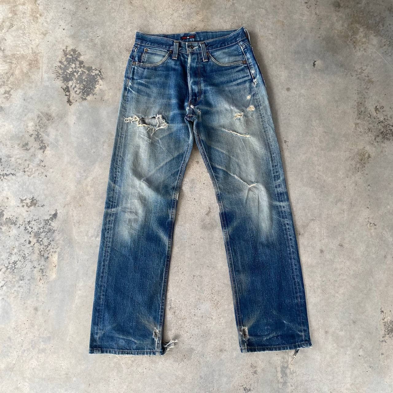 Paul Smith Red Ear BEAUTY DISTRESSED DENIM BY VINTAGE RED EAR X PAULSMITH Size US 29 - 1 Thumbnail