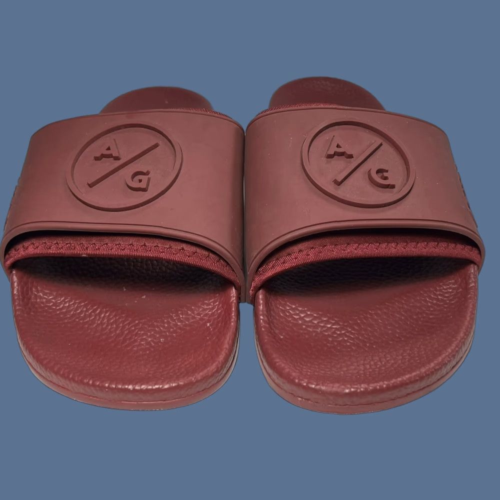 Vintage GOLF Asher Slide Sandals Maroon Red 12.5 Mens Rubber Upper Unisex Adults Slide Limited Wear Size US 12 / IT 42 - 1 Thumbnail