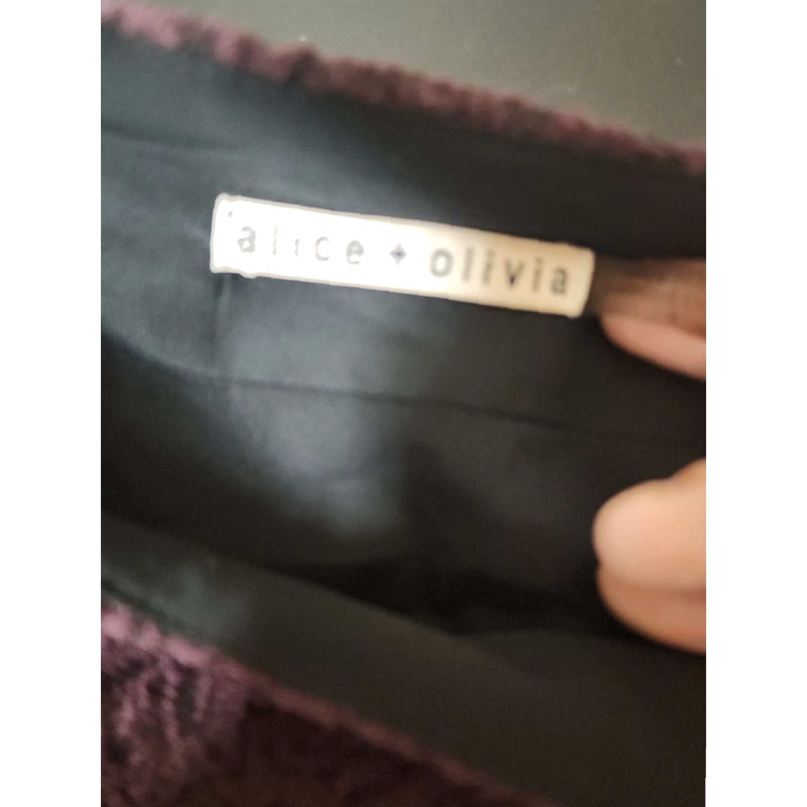 Alice + Olivia Alice + Olivia Mini Skirt Womens Size 8 Red/Black Wool-Blend Size 30" / US 8 / IT 44 - 5 Thumbnail