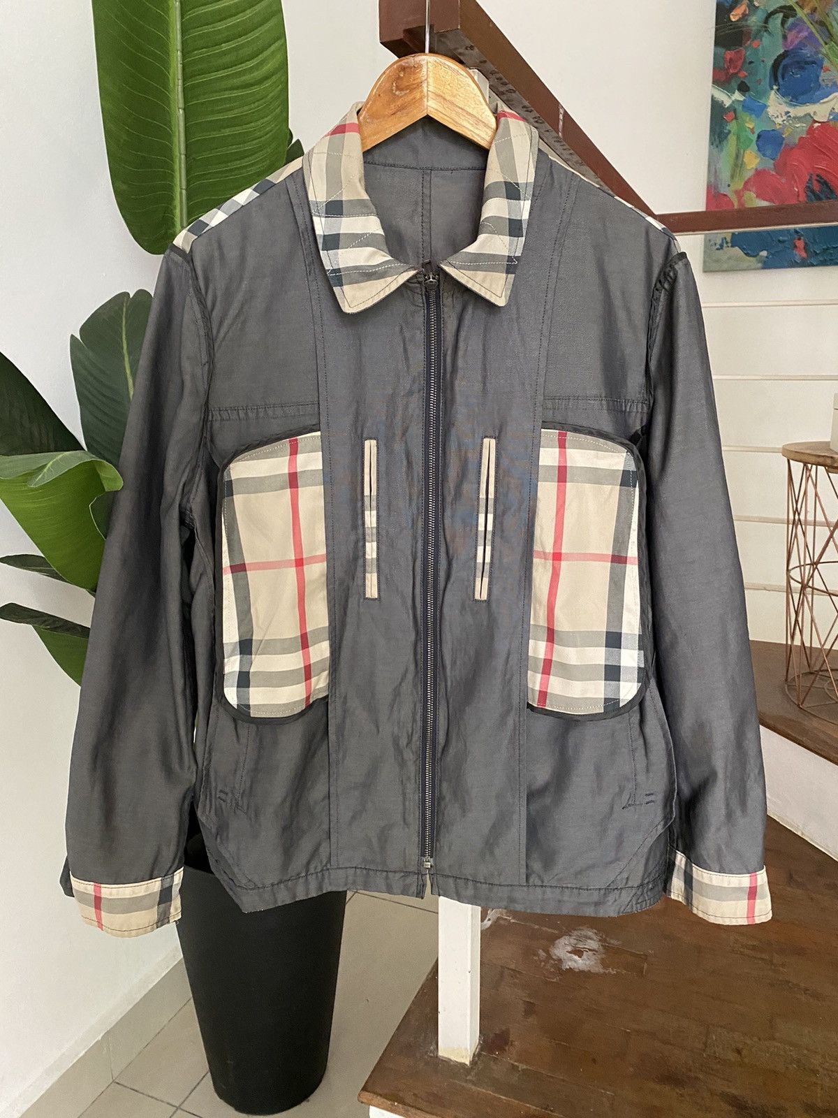 Burberry vintage BURBERRY LONDON JACKET BOMBER nice design Size US L / EU 52-54 / 3 - 1 Thumbnail