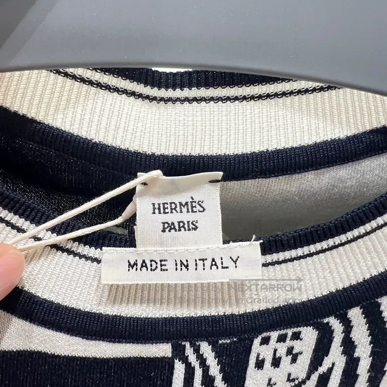 Other Hermes Color-blocked button loop knit top Size XS / US 0-2 / IT 36-38 - 4 Thumbnail