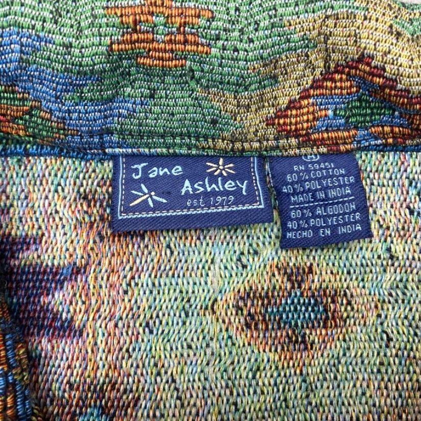 Vintage VINTAGE Jane Ashley Womans Medium Casual Lifestyle Southwestern Aztec Tapestry Jacket Size M / US 6-8 / IT 42-44 - 7 Thumbnail